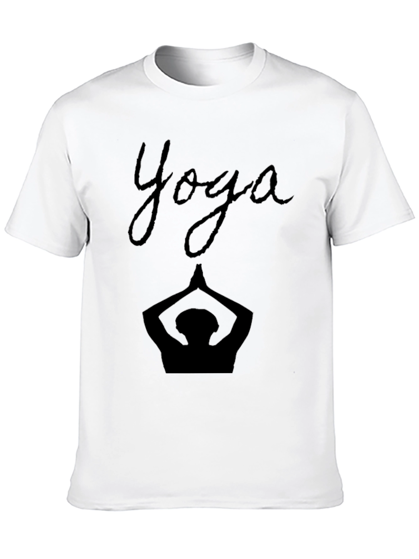 Yoga Silhouette Black T-Shirt