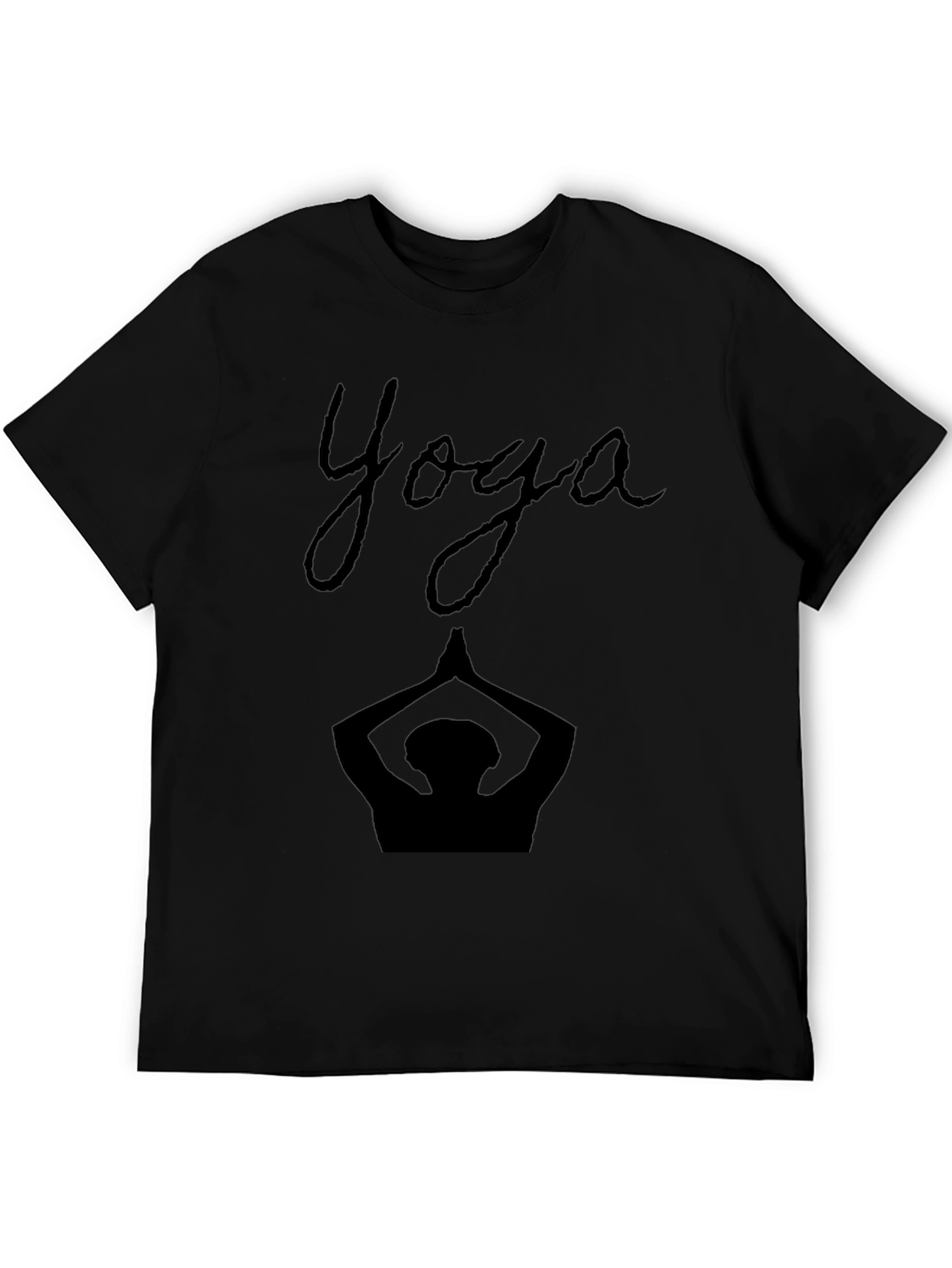Yoga Silhouette Black T-Shirt