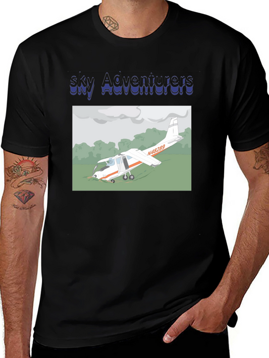 Sky Adventurers Airplane Graphic T-Shirt