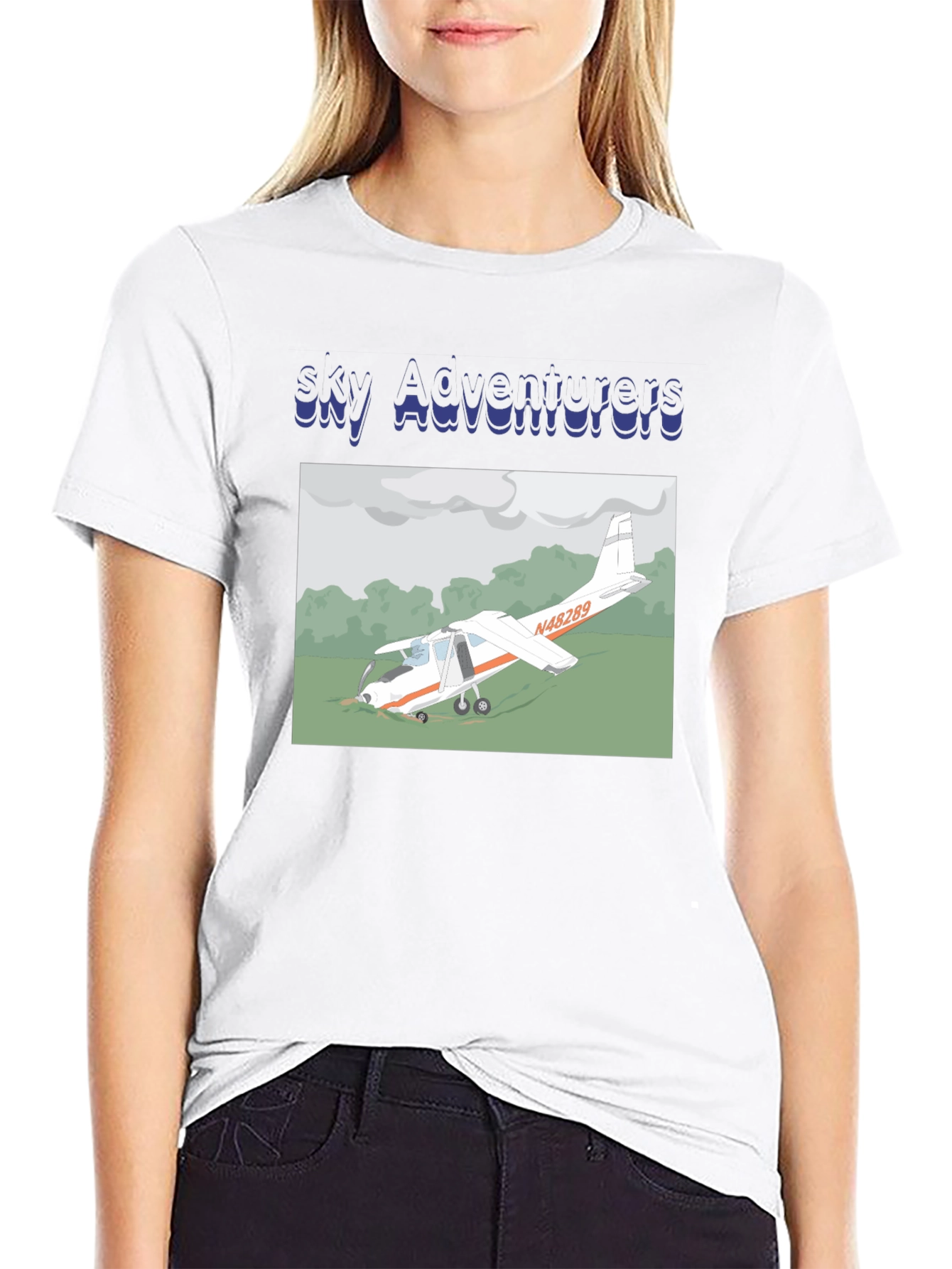 Sky Adventurers Airplane Graphic T-Shirt