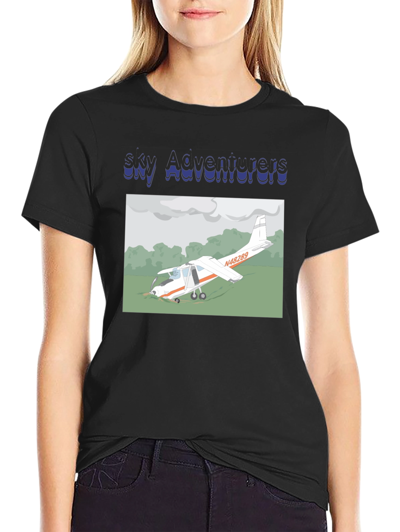 Sky Adventurers Airplane Graphic T-Shirt