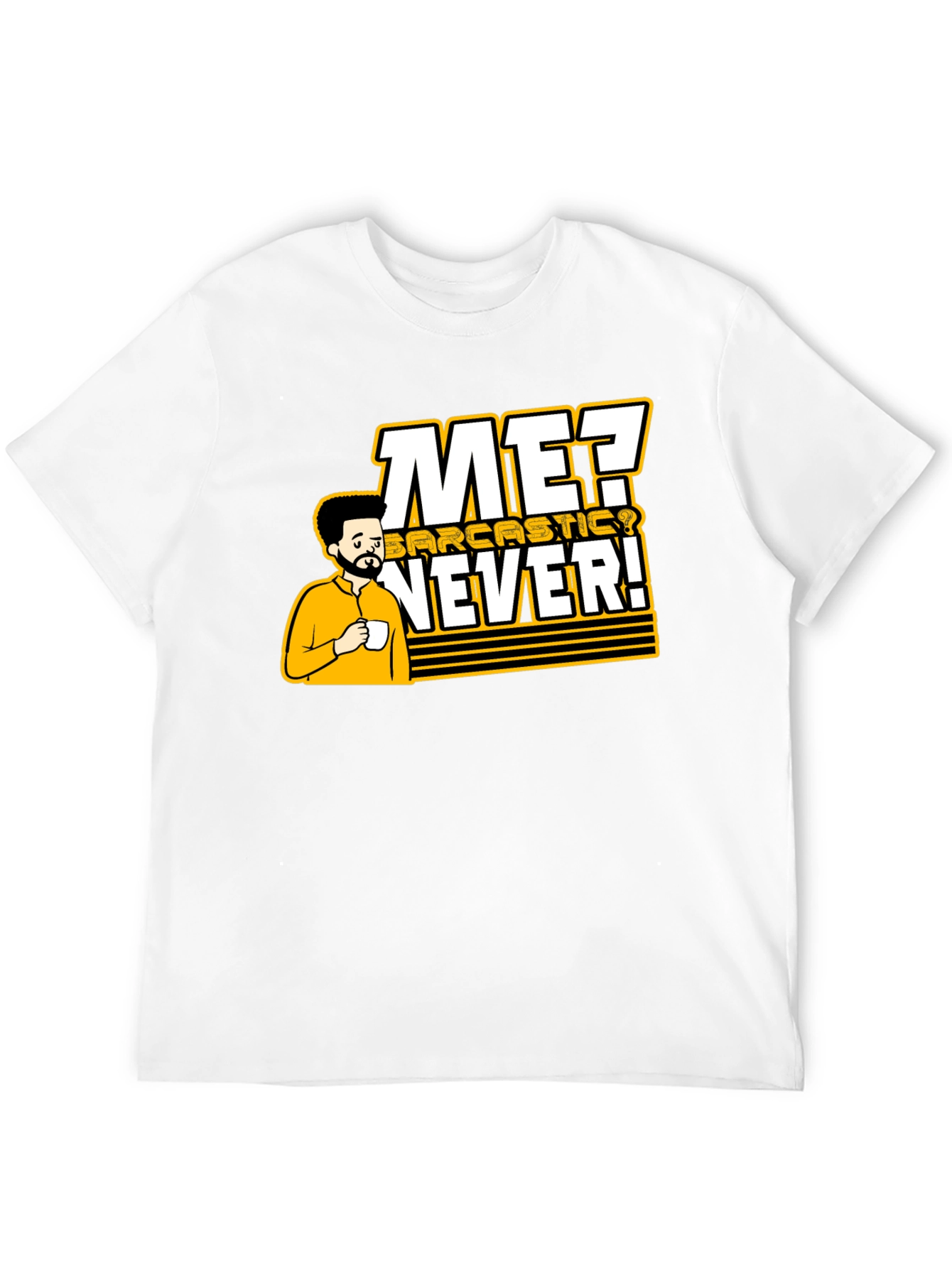 Sarcastic Humor Graphic Black T-Shirt