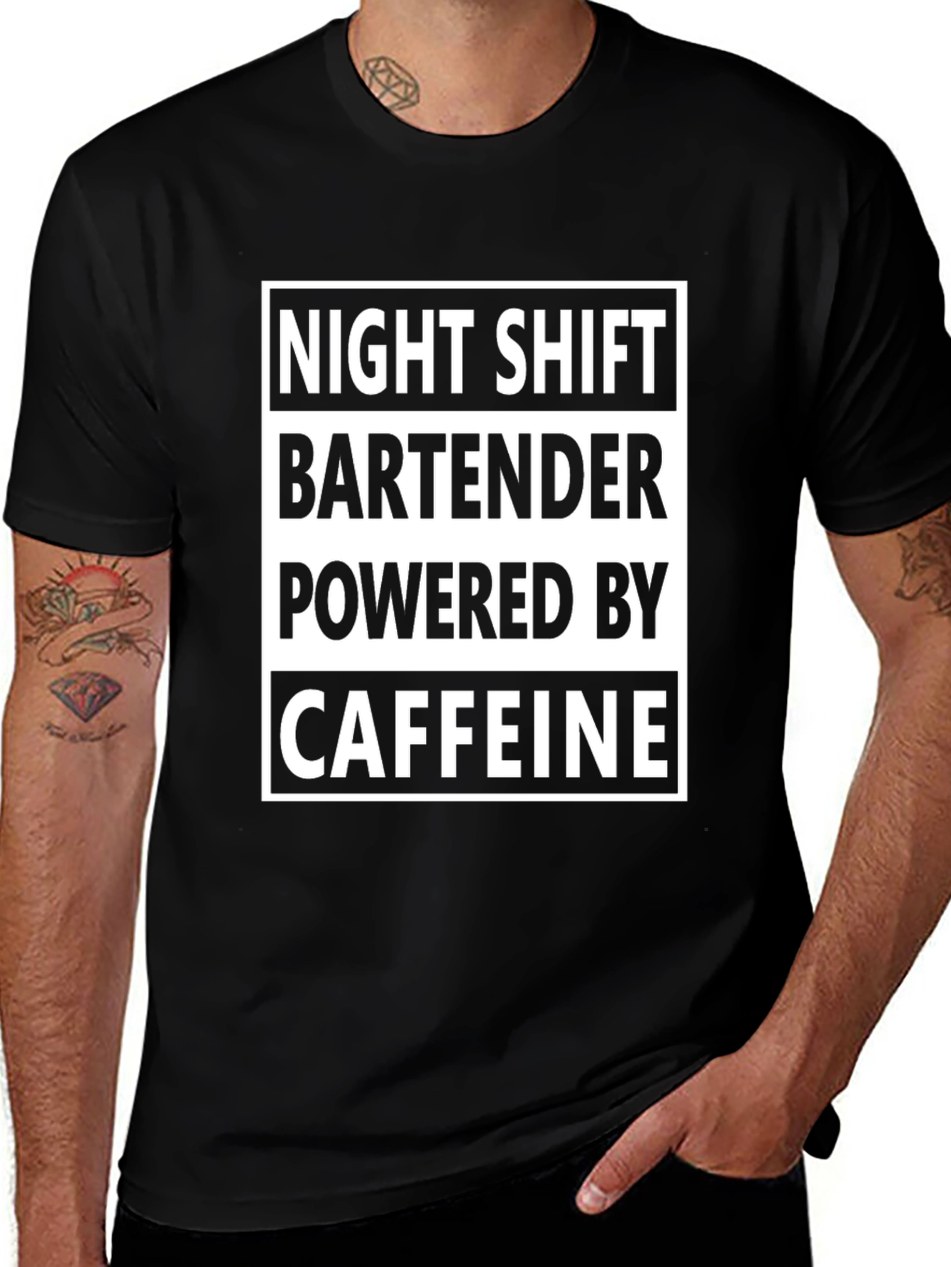 Night Shift Bartender Caffeine T-Shirt