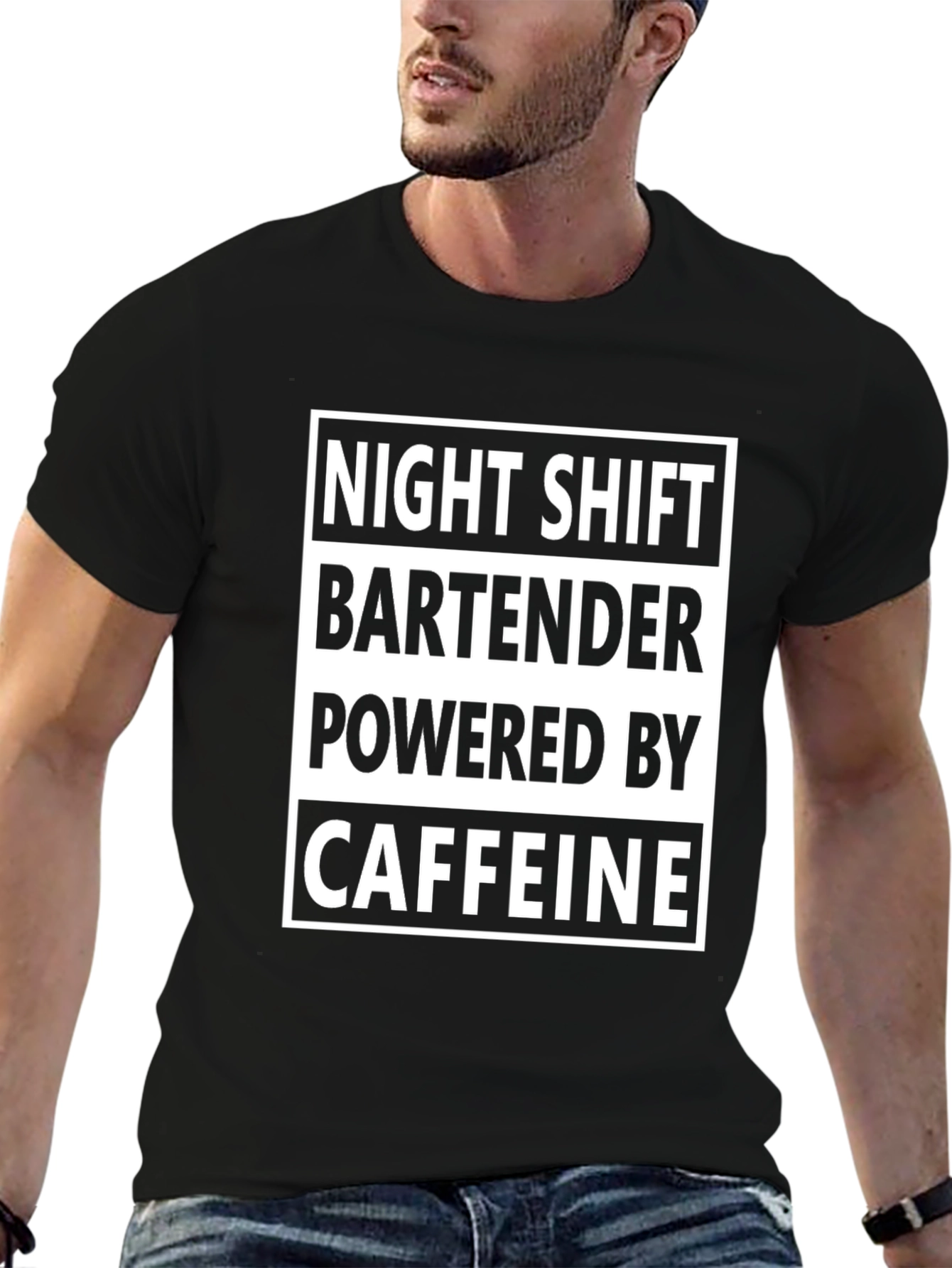 Night Shift Bartender Caffeine T-Shirt