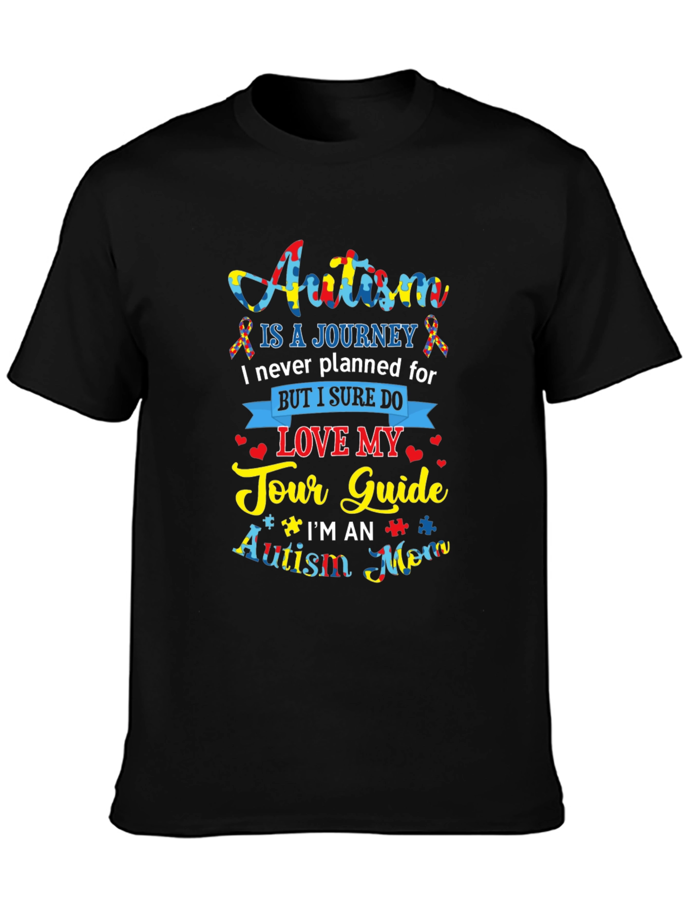 Autism Mom Tour Guide Graphic T-Shirt