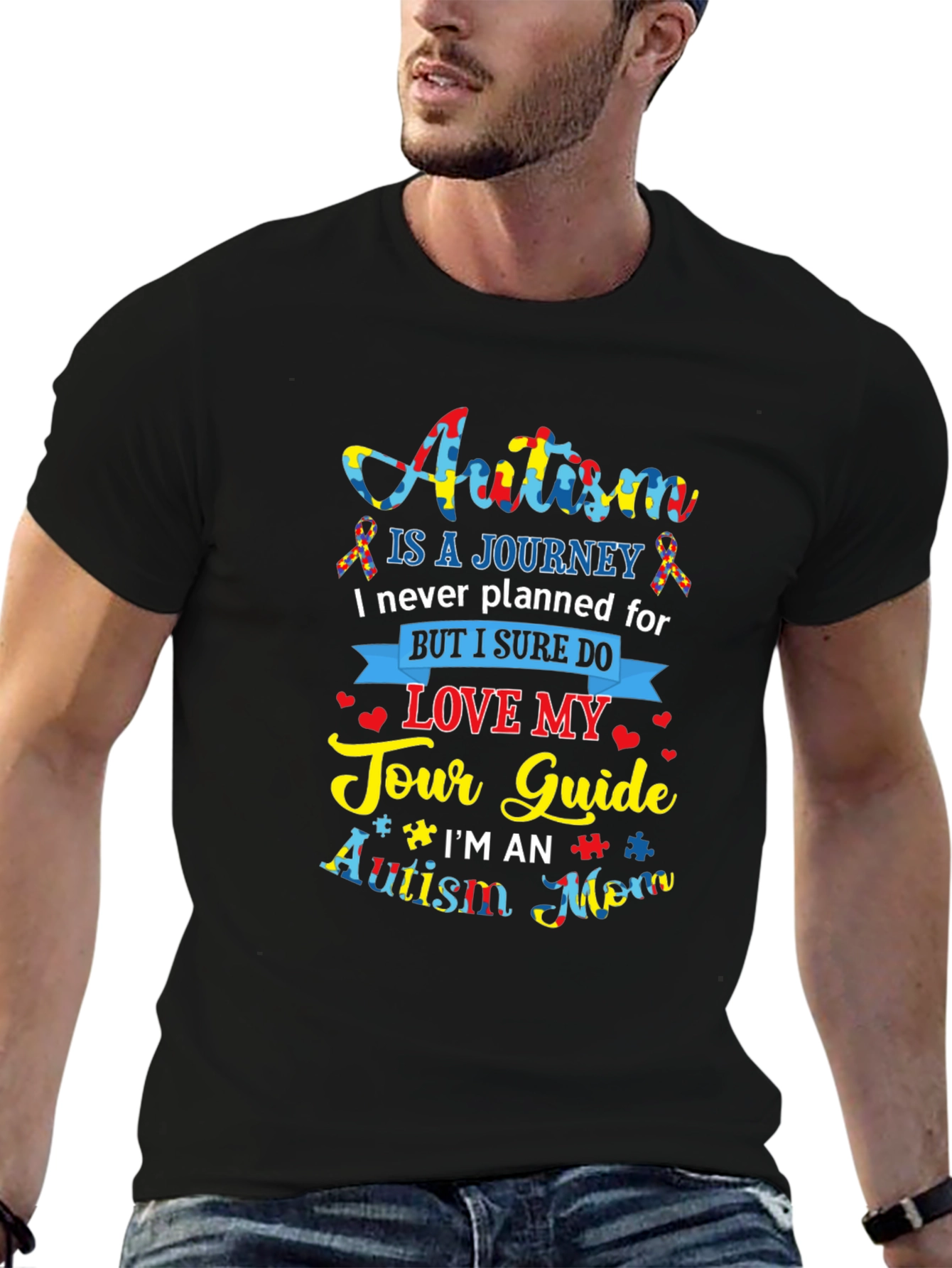 Autism Mom Tour Guide Graphic T-Shirt