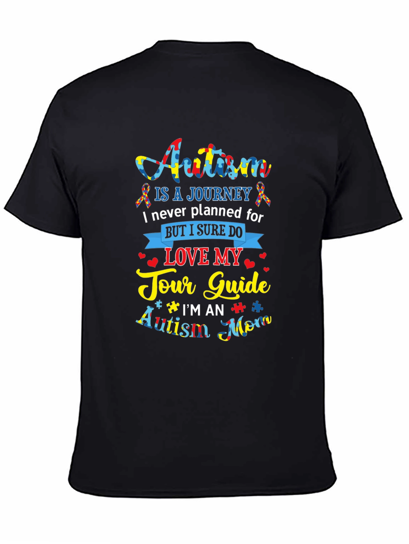 Autism Mom Tour Guide Graphic T-Shirt