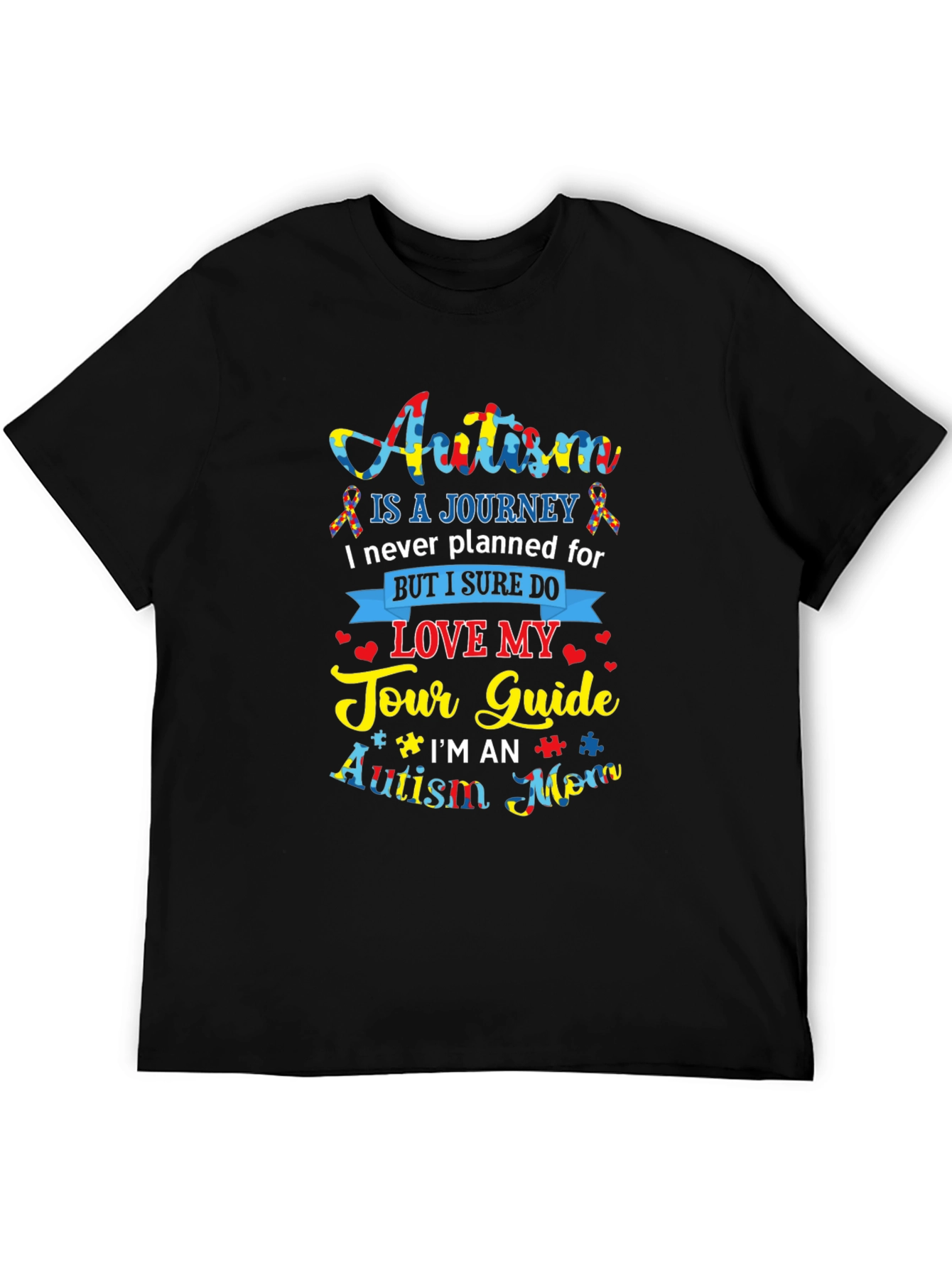 Autism Mom Tour Guide Graphic T-Shirt