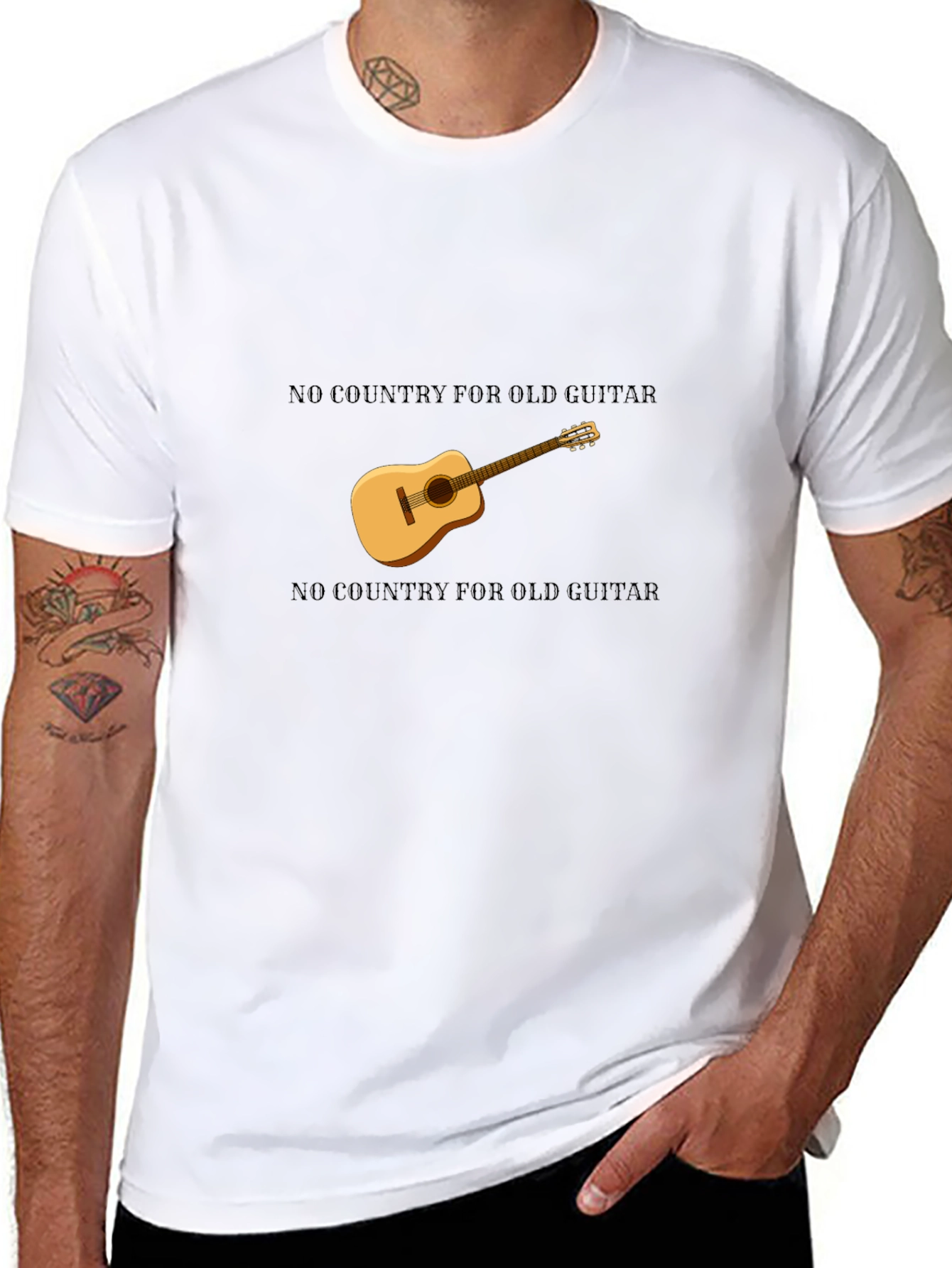 No Country for Old Guitar T-Shirt