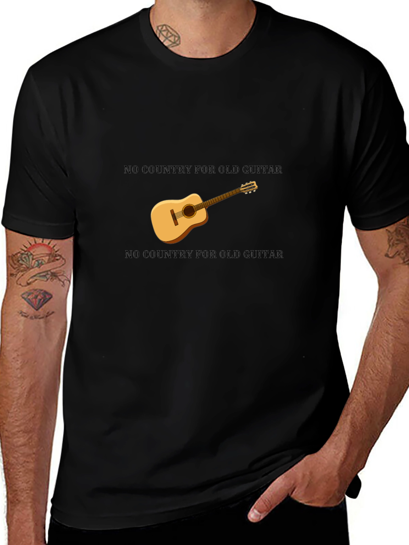 No Country for Old Guitar T-Shirt