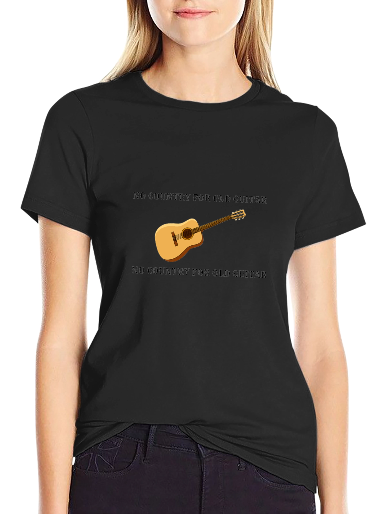 No Country for Old Guitar T-Shirt