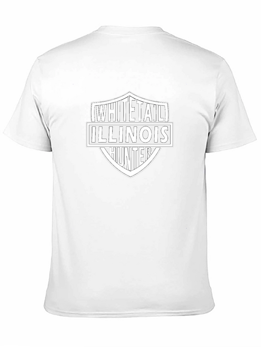 Whitetail Illinois Hunter Black T-Shirt