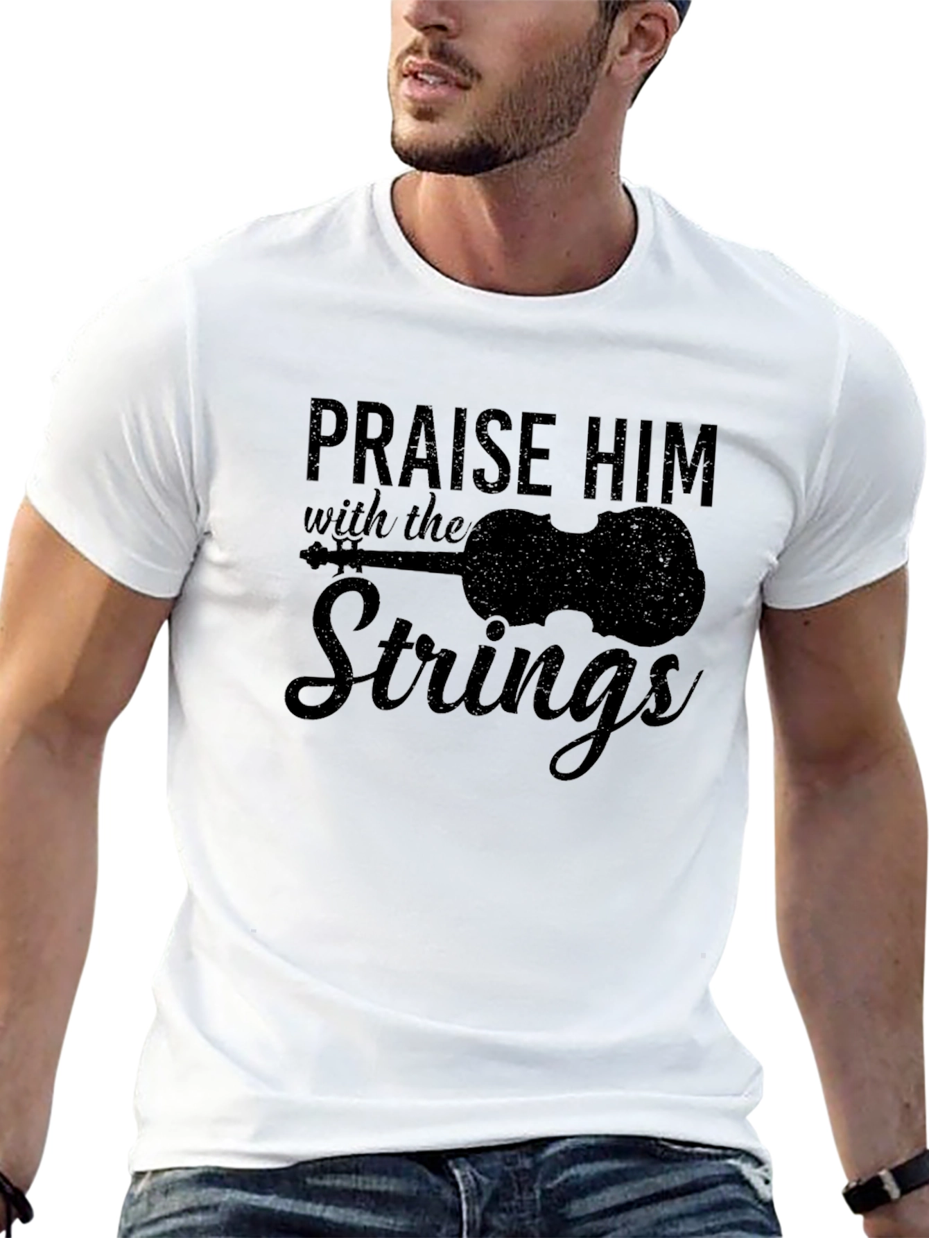 Praise Him with the Strings Graphic T-Shirt