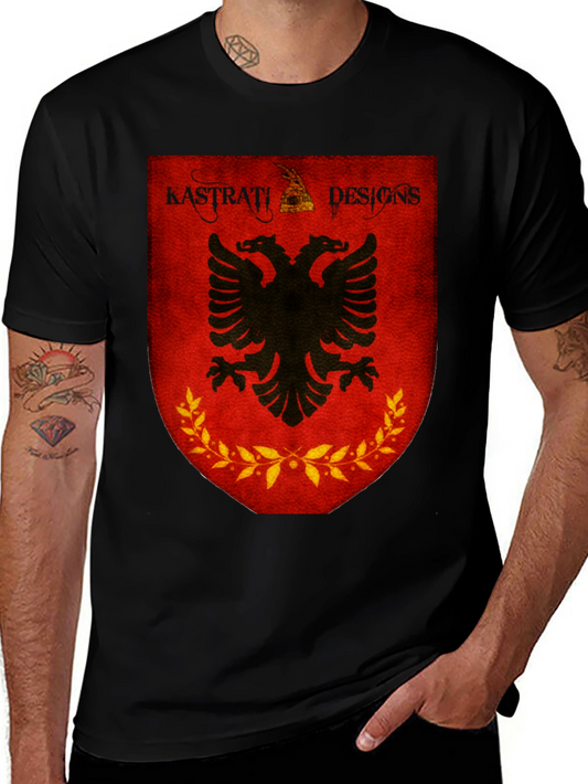 Albanian Eagle Shield Graphic T-Shirt - Kastrati Designs
