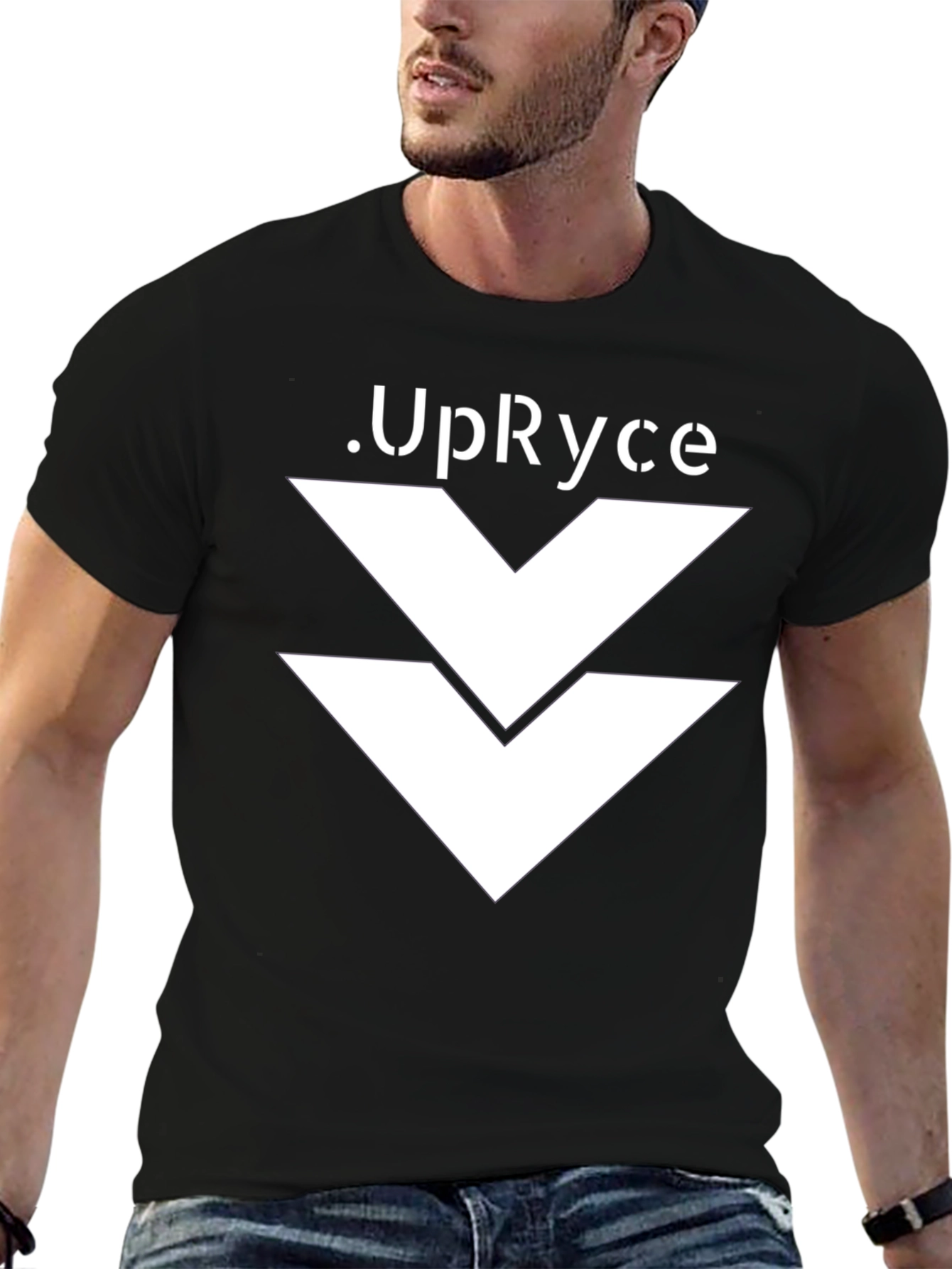 UpRyce Graphic Print Black T-Shirt