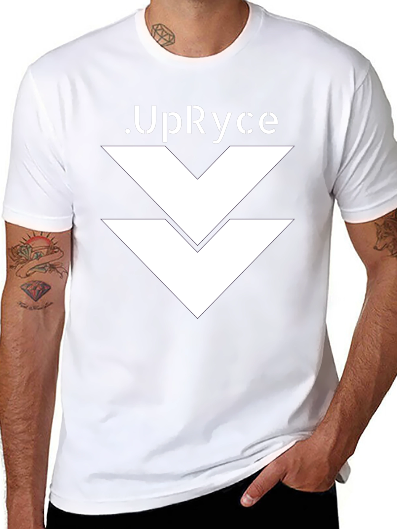 UpRyce Graphic Print Black T-Shirt