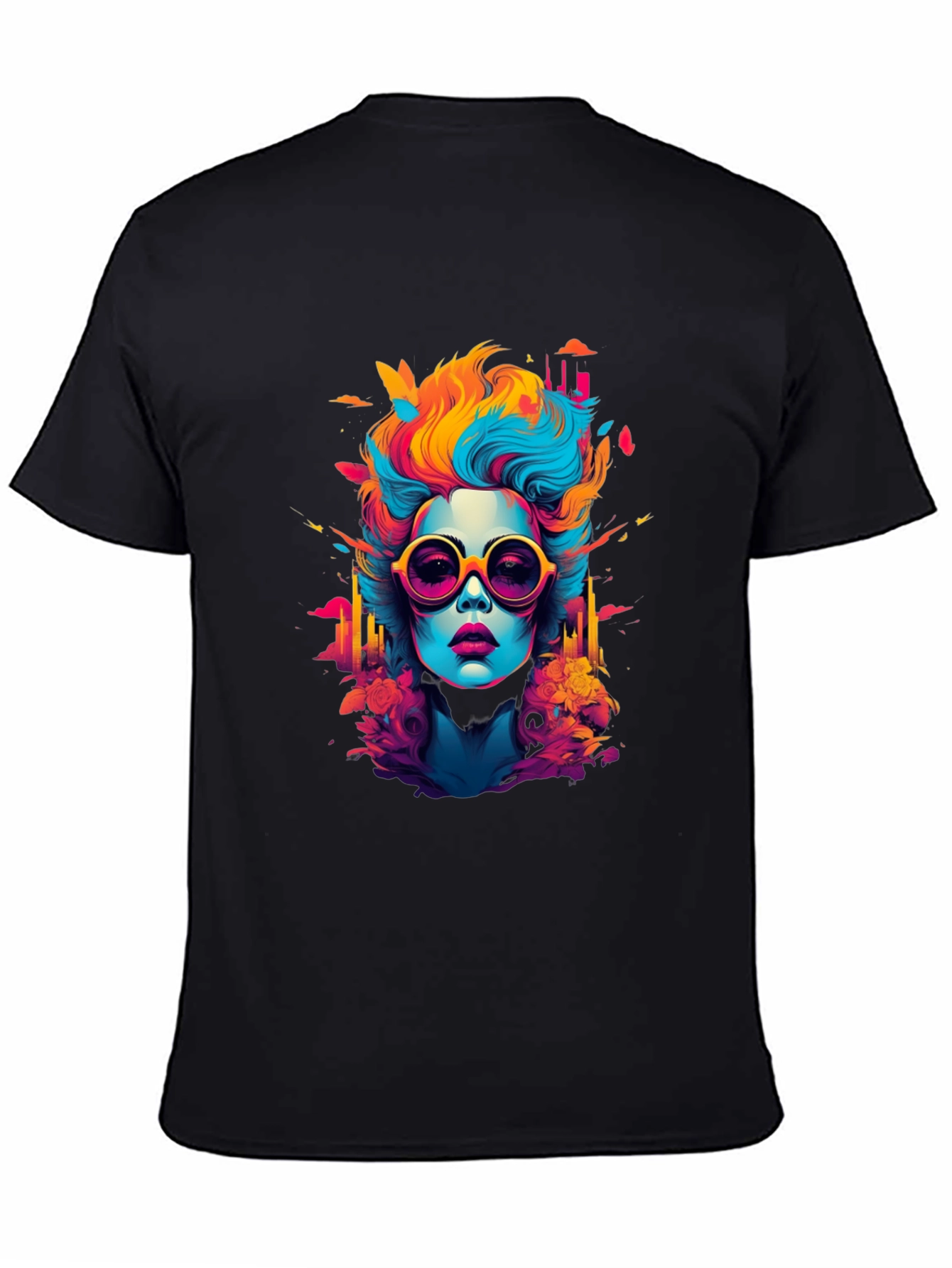 Pop Art Woman Graphic Tee - Bold Style!