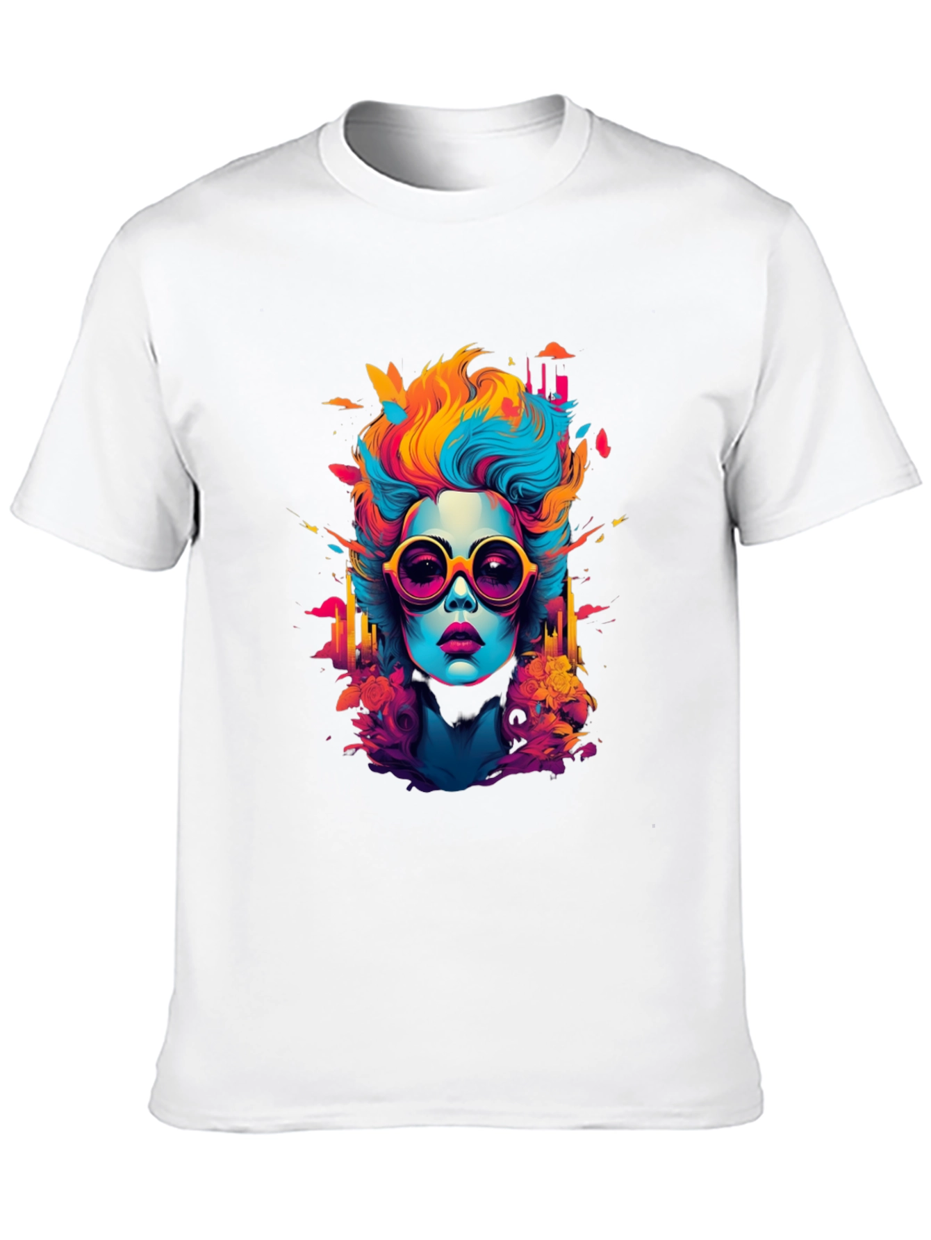 Pop Art Woman Graphic Tee - Bold Style!
