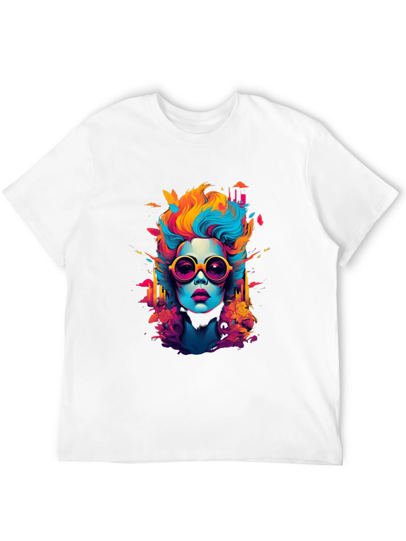Pop Art Woman Graphic Tee - Bold Style!