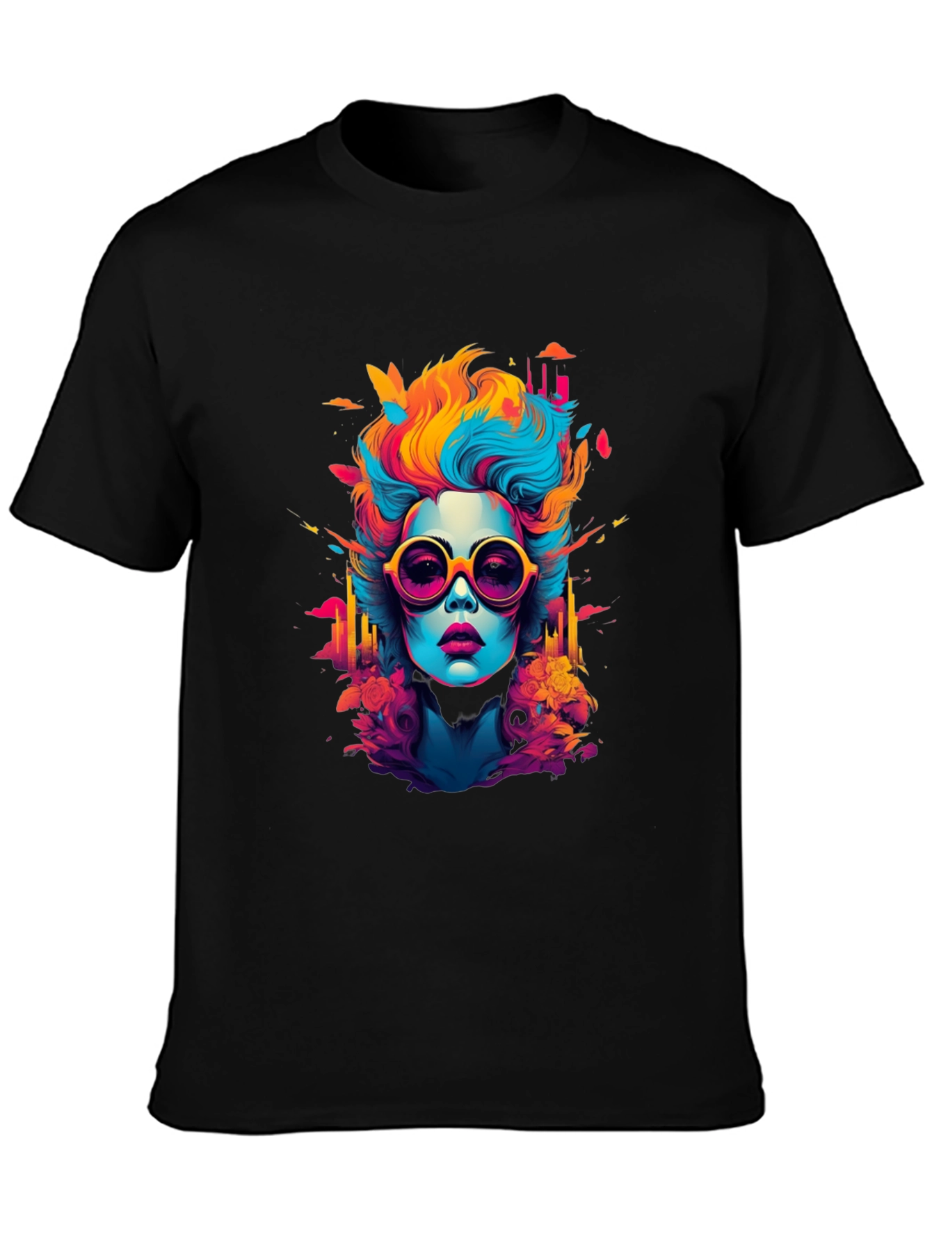 Pop Art Woman Graphic Tee - Bold Style!