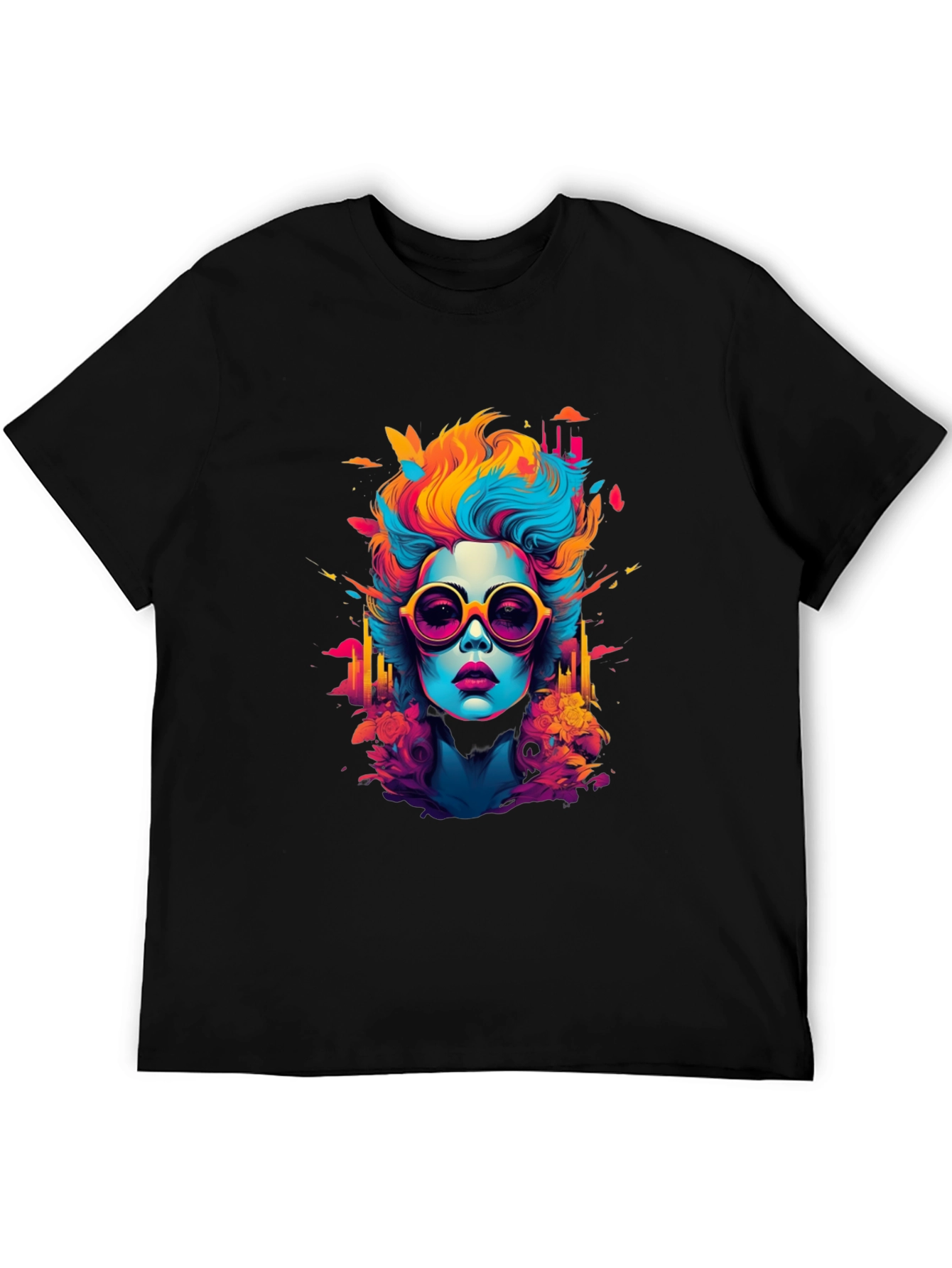 Pop Art Woman Graphic Tee - Bold Style!