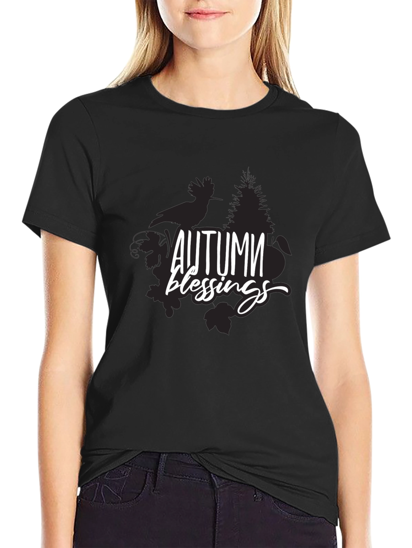 Autumn Blessings Graphic Tee - Stylish Fall Fashion