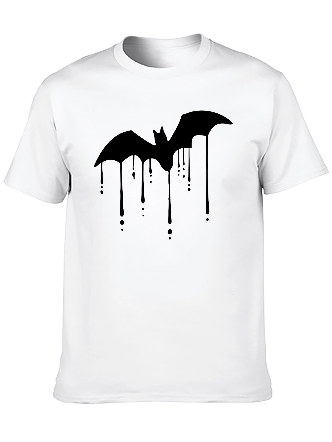Bat Drip Graphic Tee - Mens Black T-Shirt