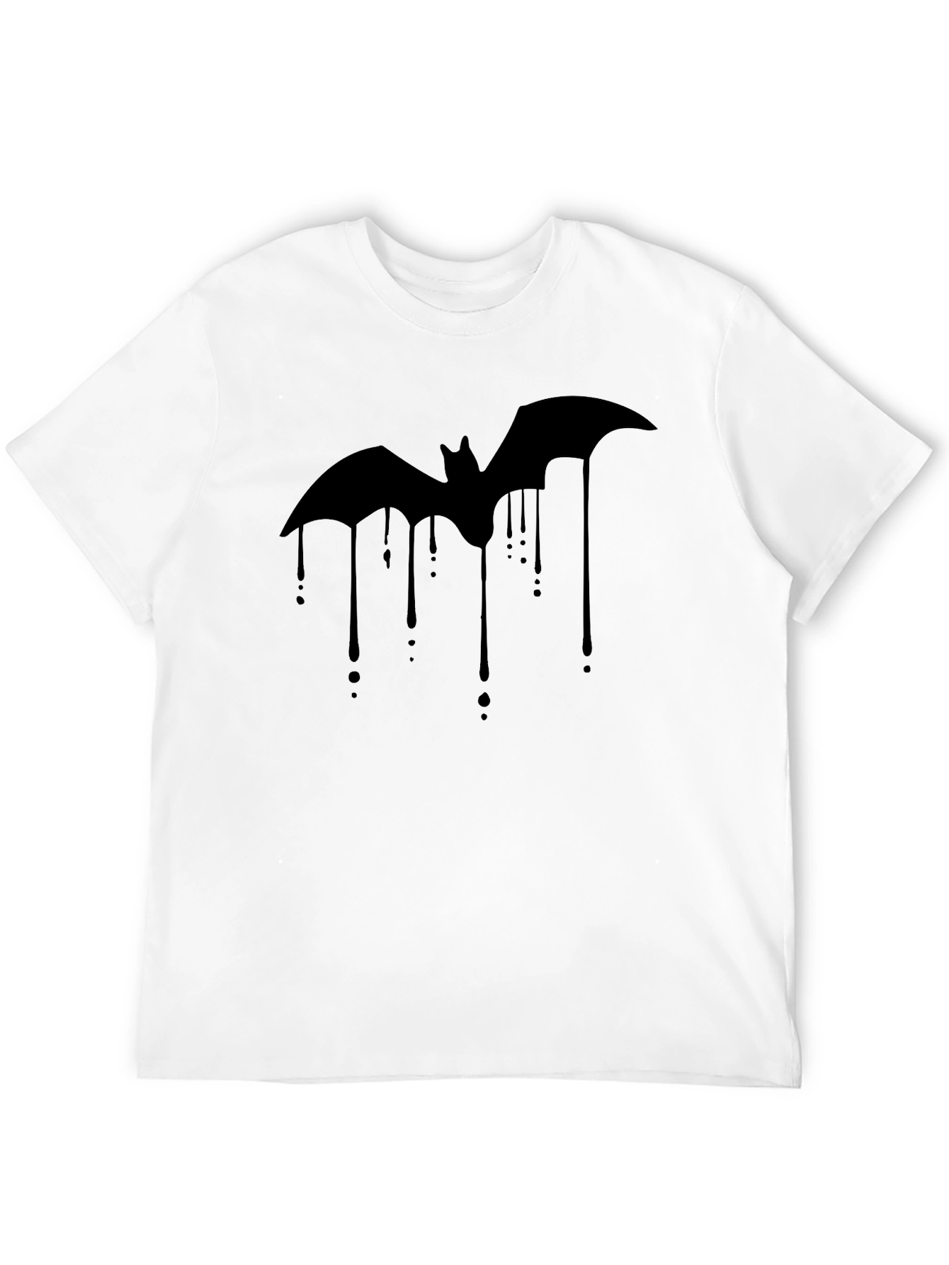 Bat Drip Graphic Tee - Mens Black T-Shirt