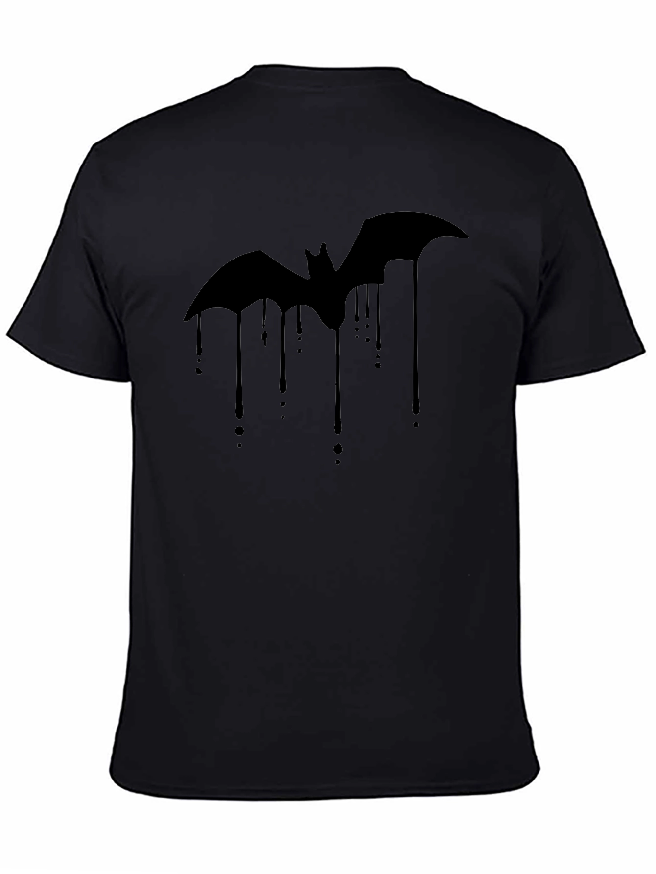 Bat Drip Graphic Tee - Mens Black T-Shirt