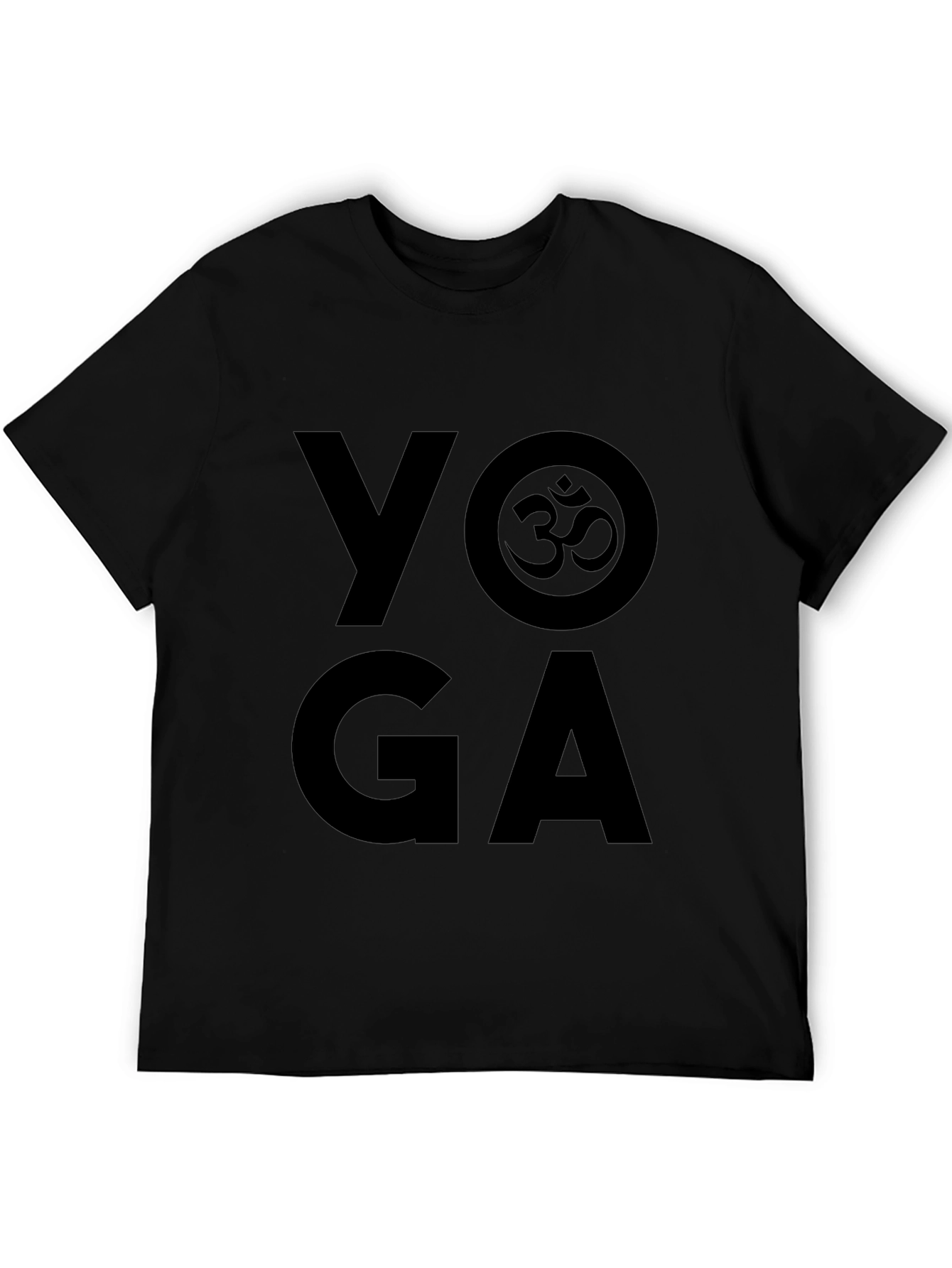 Yoga Om Symbol Black T-Shirt