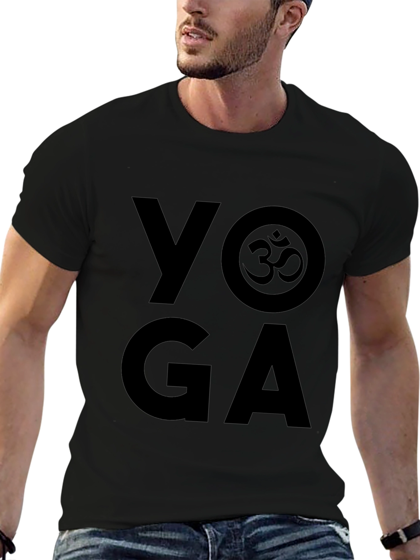 Yoga Om Symbol Black T-Shirt