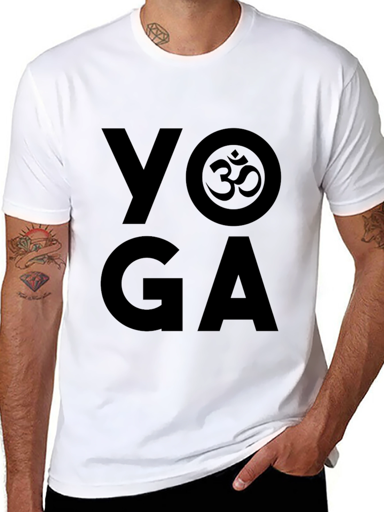 Yoga Om Symbol Black T-Shirt