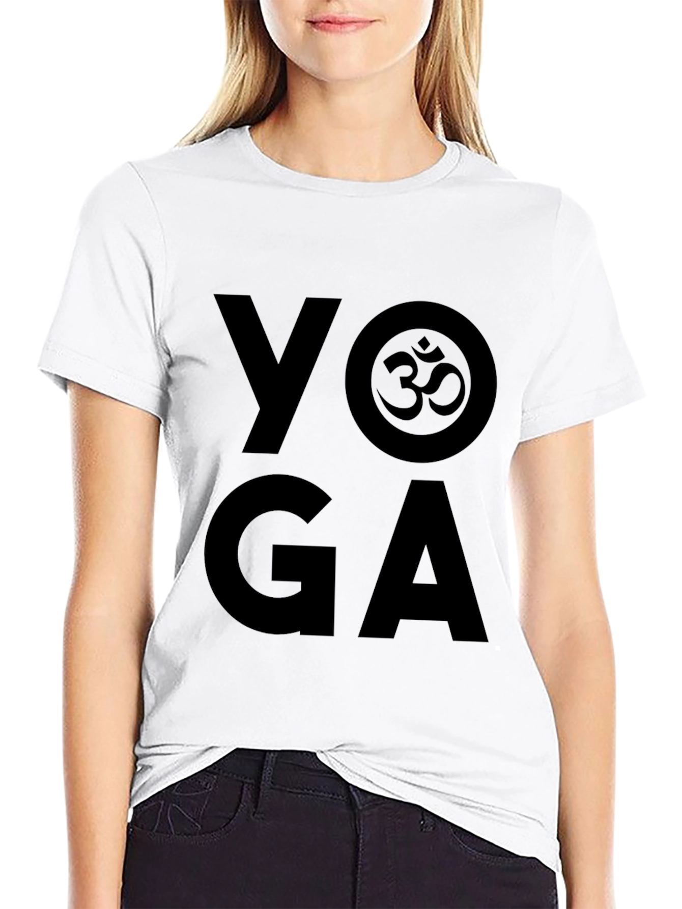 Yoga Om Symbol Black T-Shirt
