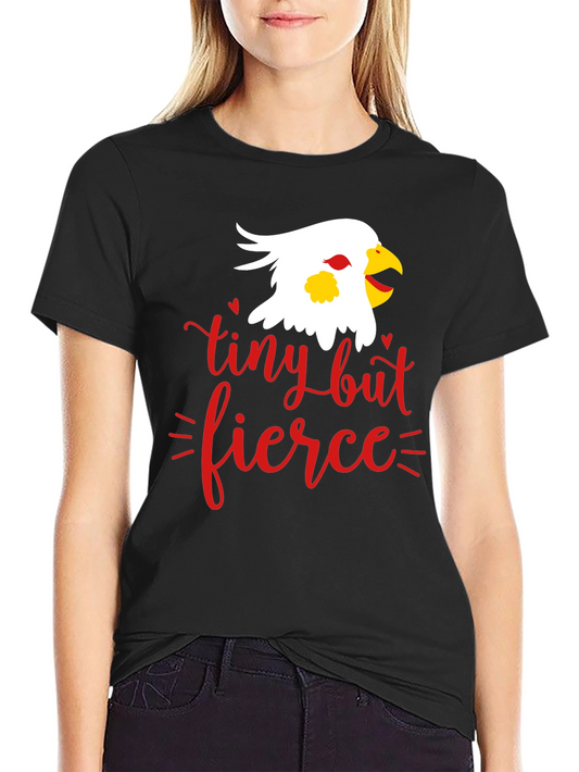 Tiny But Fierce Graphic Tee - Black