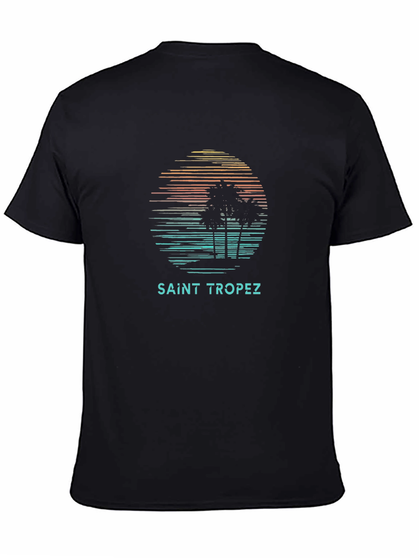 Saint Tropez Palm Tree Graphic T-Shirt