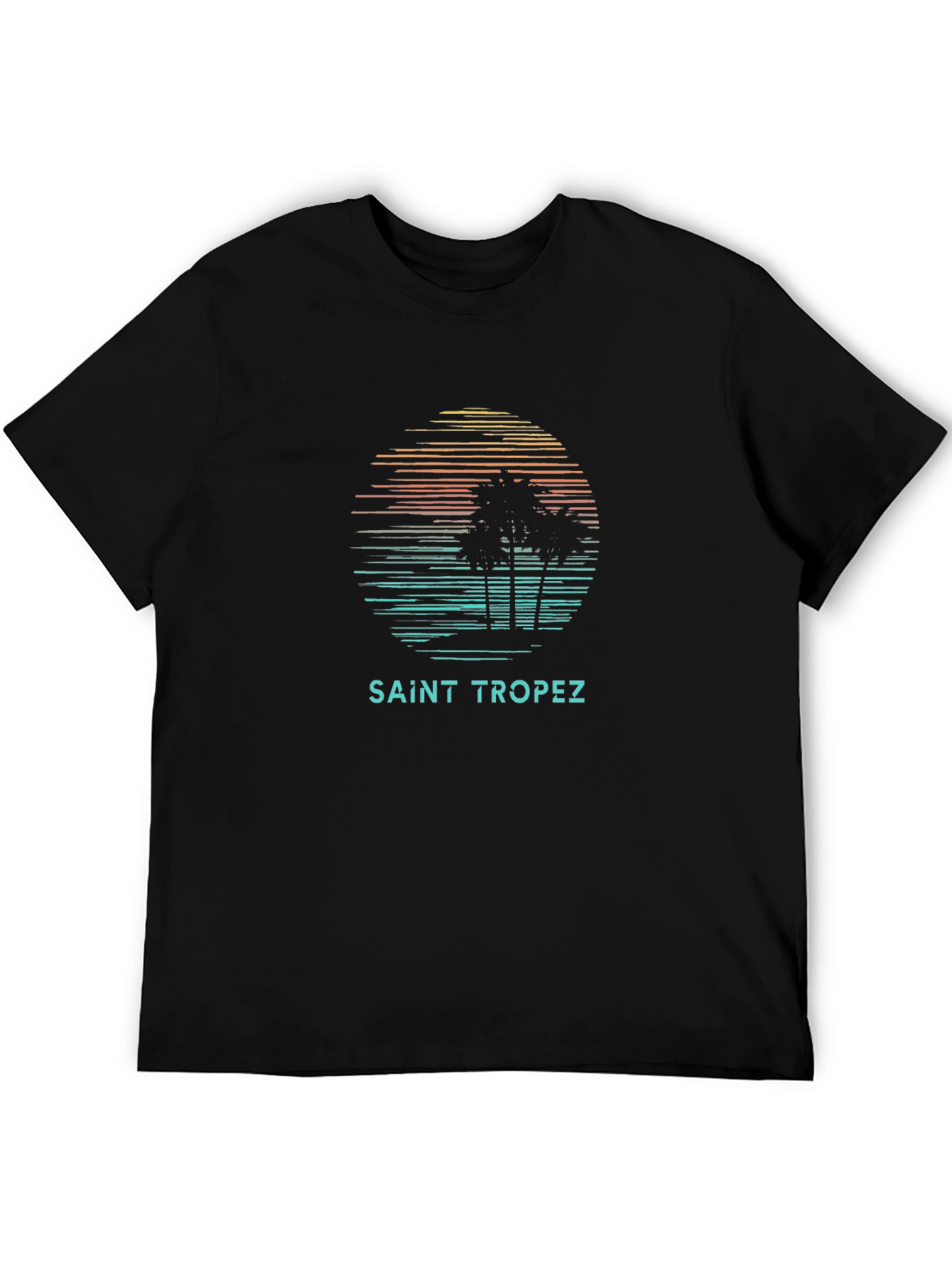 Saint Tropez Palm Tree Graphic T-Shirt