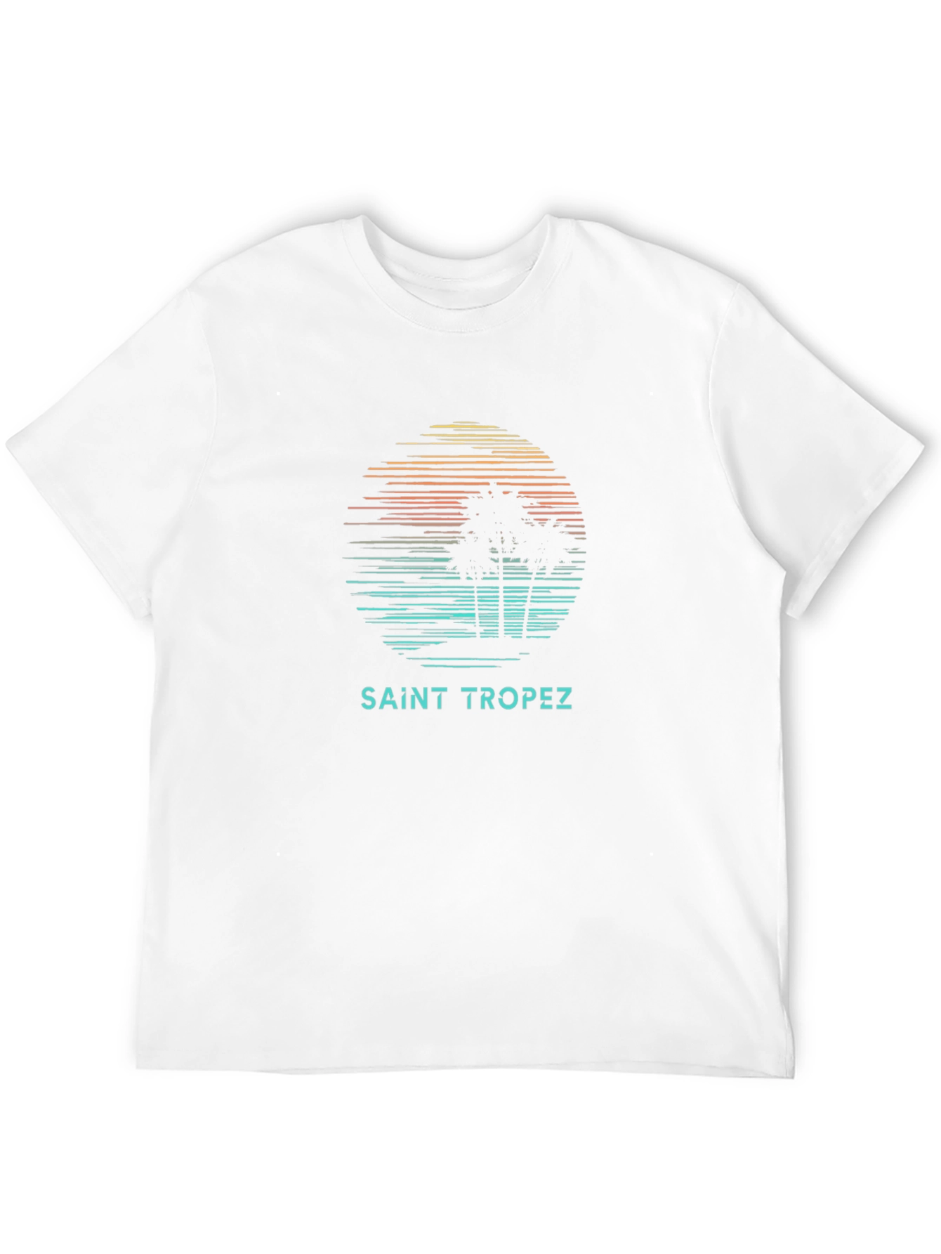 Saint Tropez Palm Tree Graphic T-Shirt