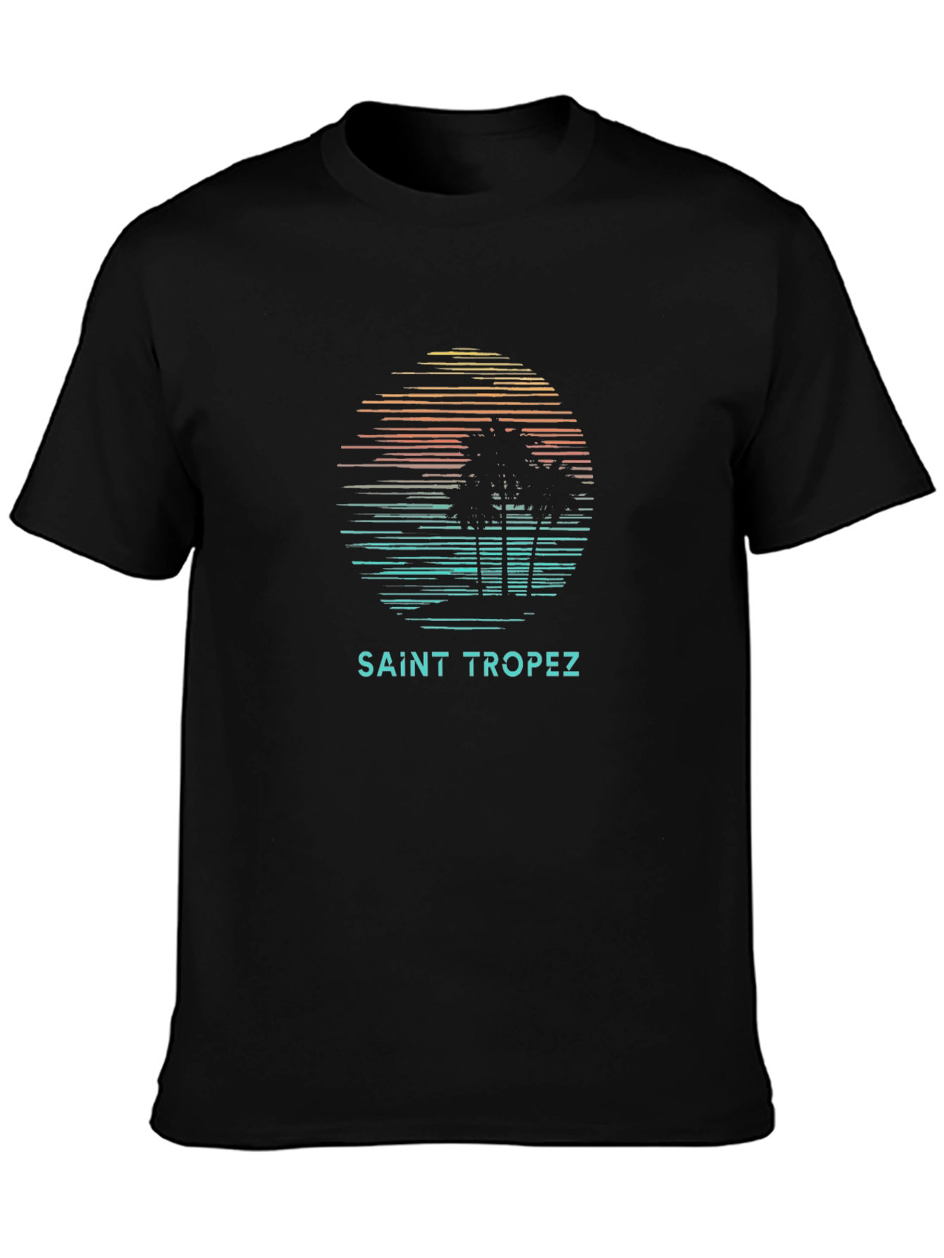 Saint Tropez Palm Tree Graphic T-Shirt