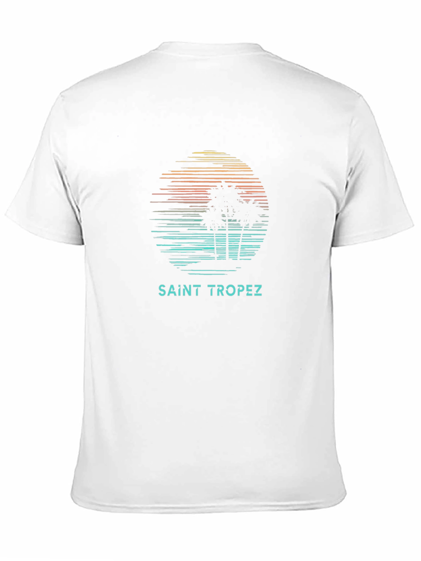 Saint Tropez Palm Tree Graphic T-Shirt