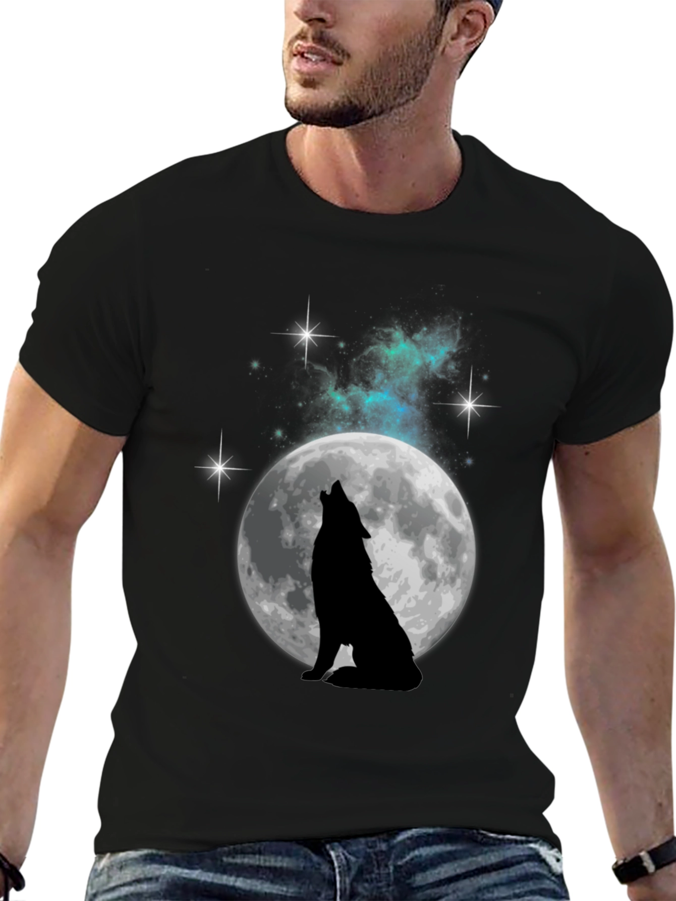Wolf Moon Graphic T-Shirt