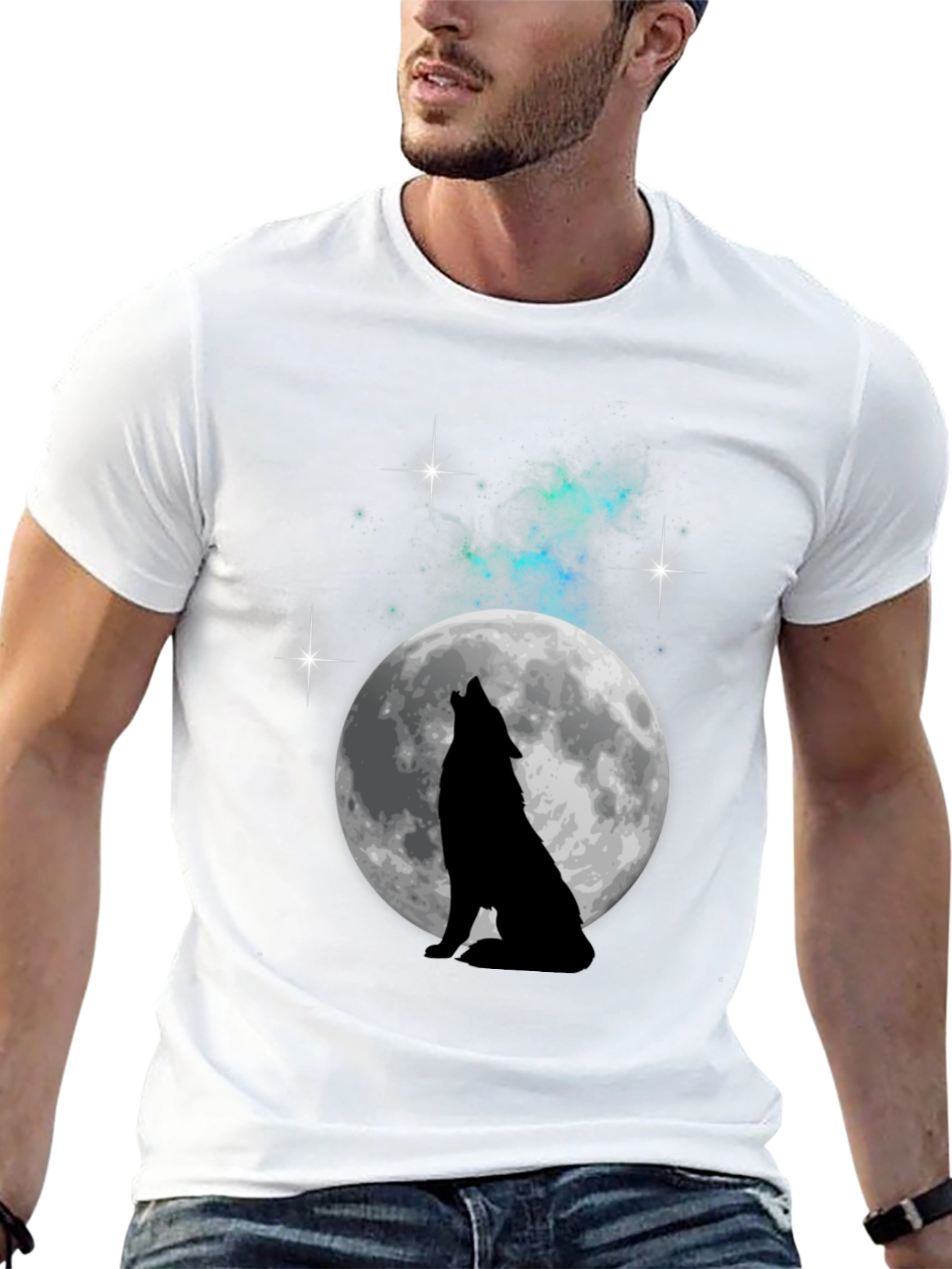 Wolf Moon Graphic T-Shirt