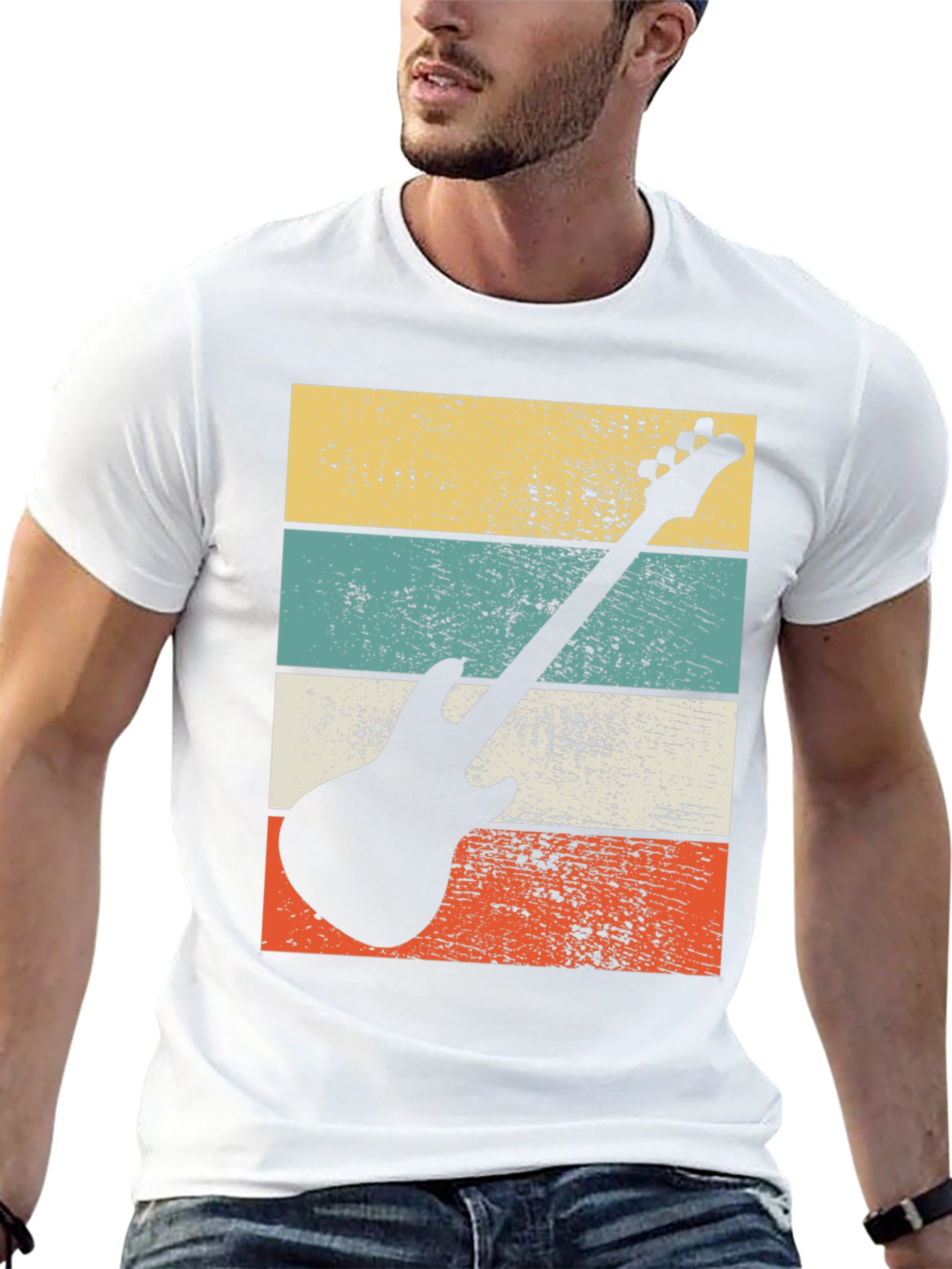 Retro Guitar Graphic Tee