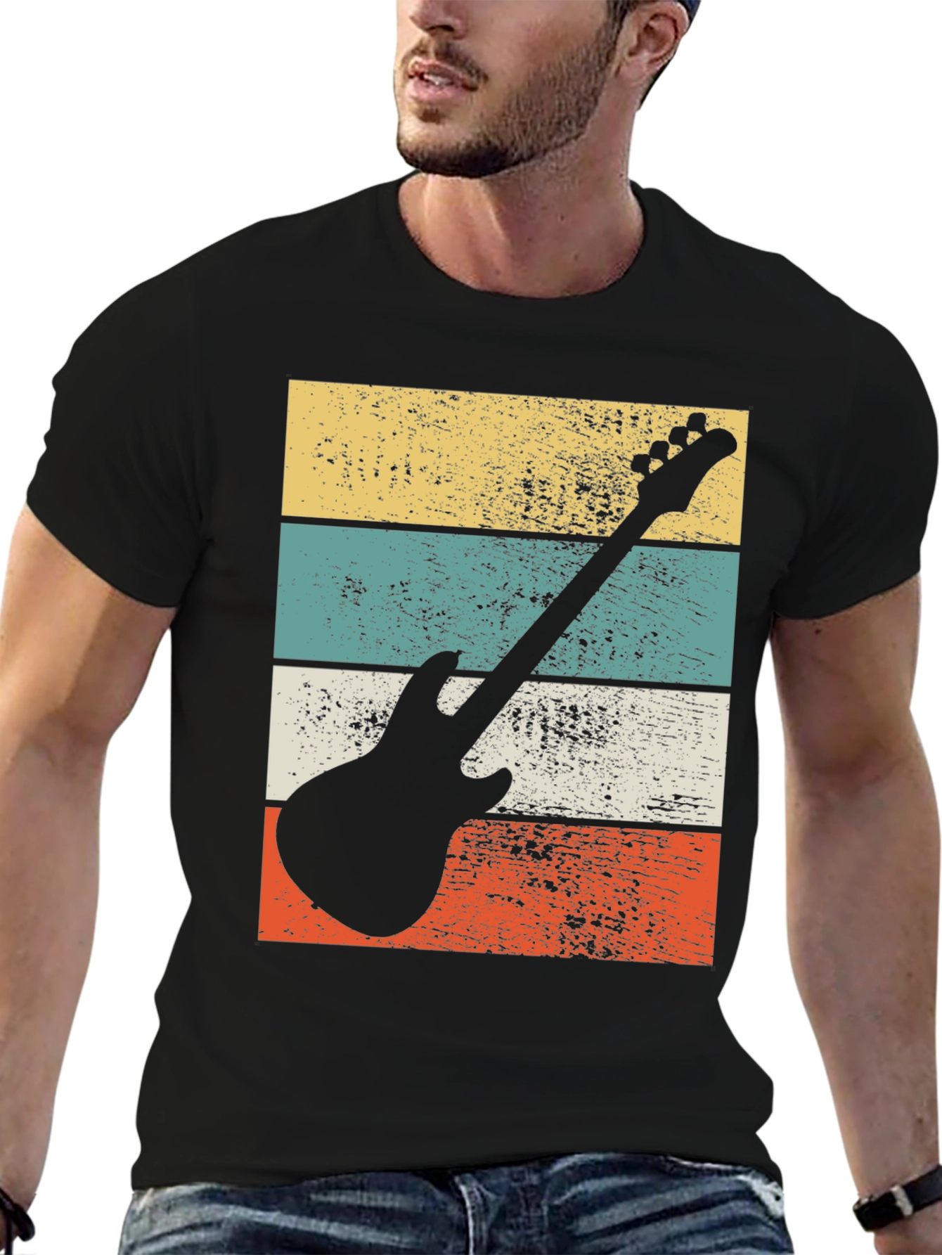 Retro Guitar Graphic Tee