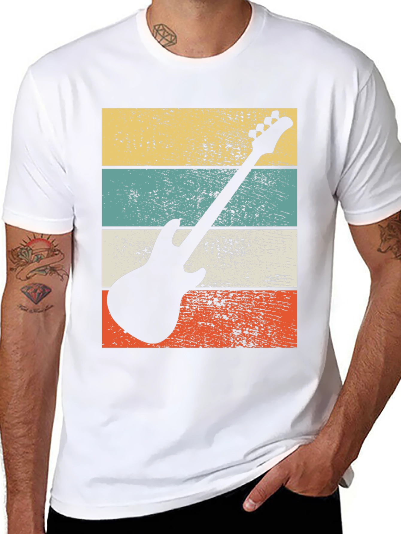 Retro Guitar Graphic Tee