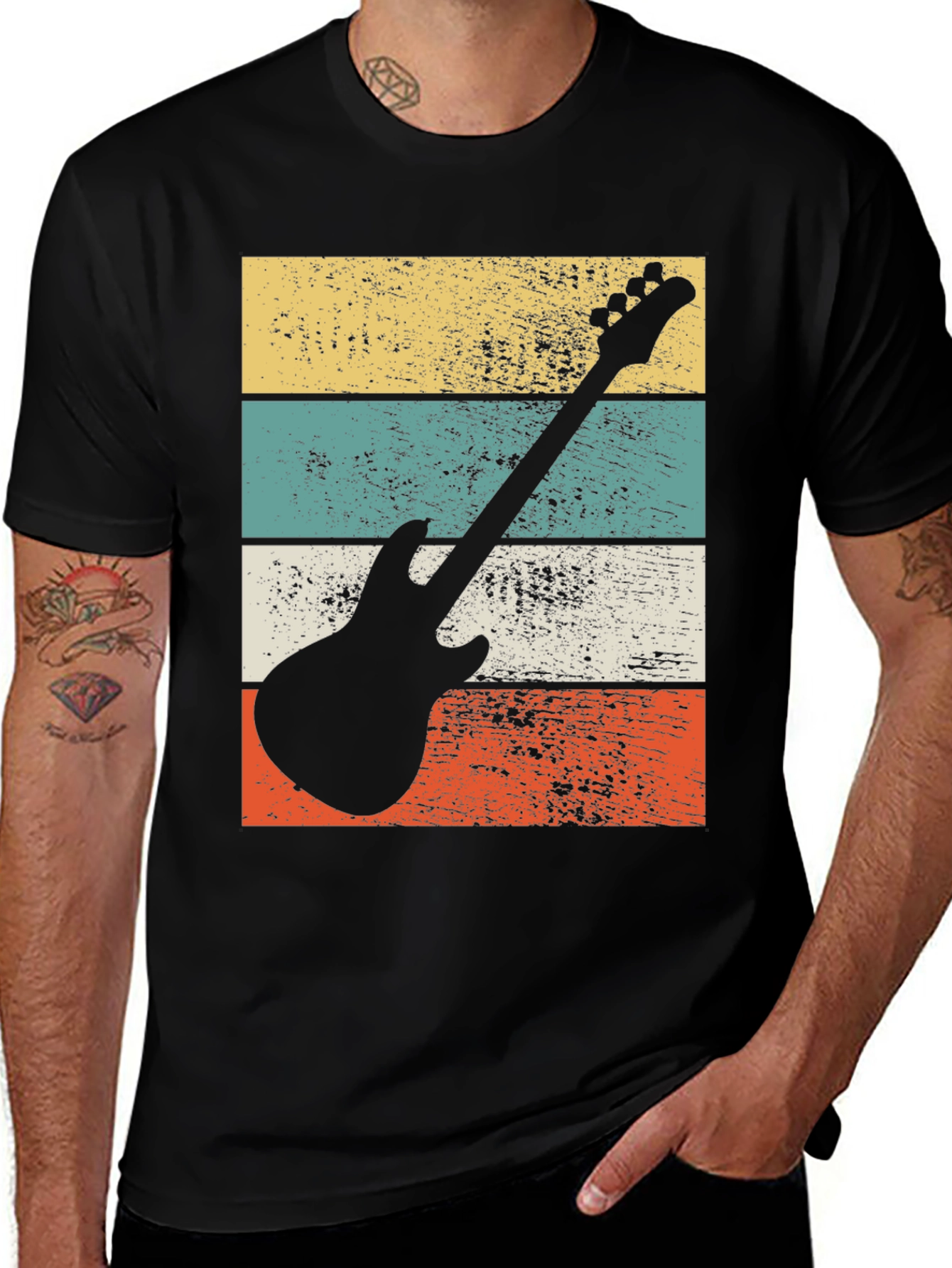 Retro Guitar Graphic Tee