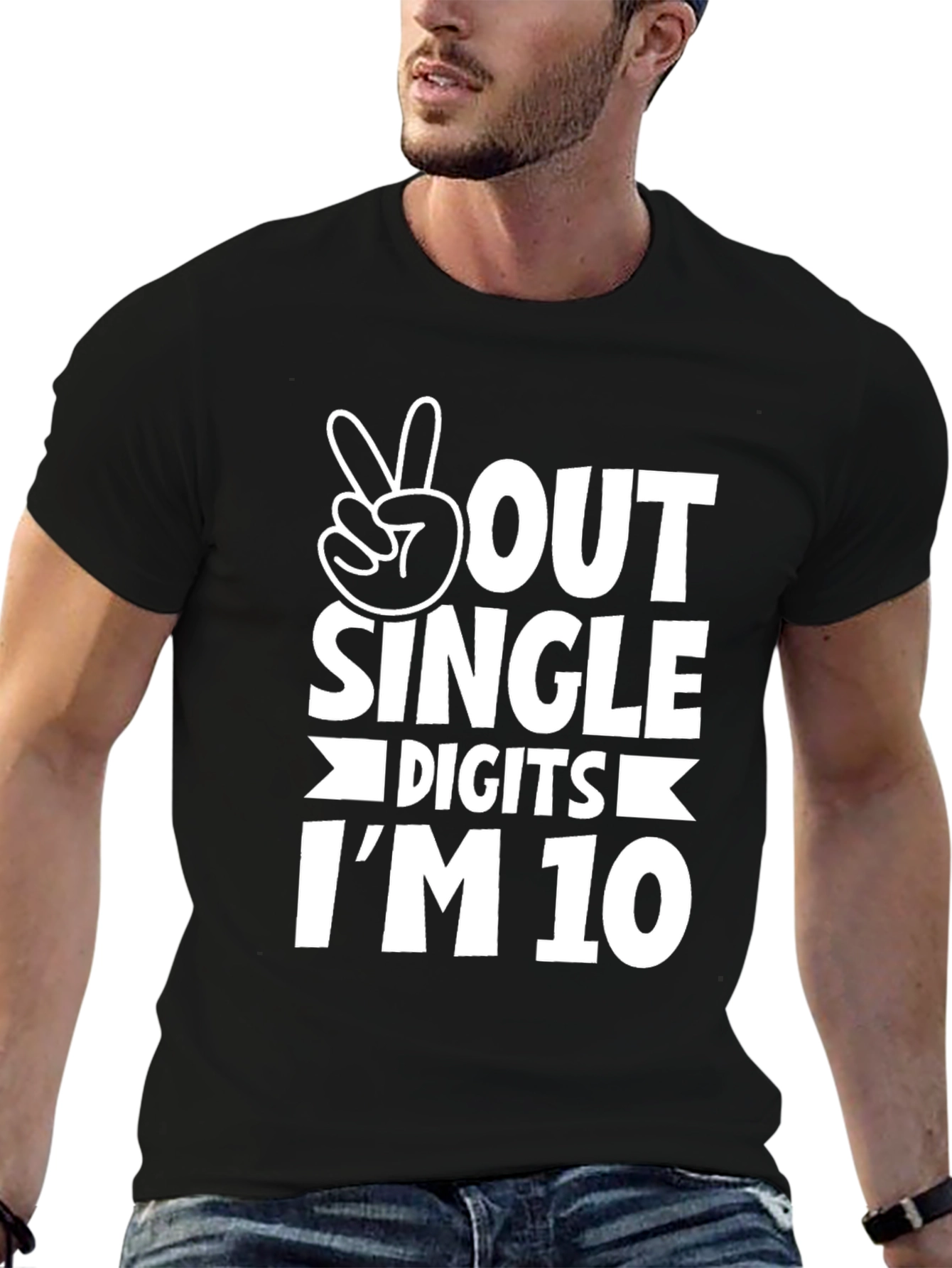 Peace Out Single Digits Im 10 T-Shirt