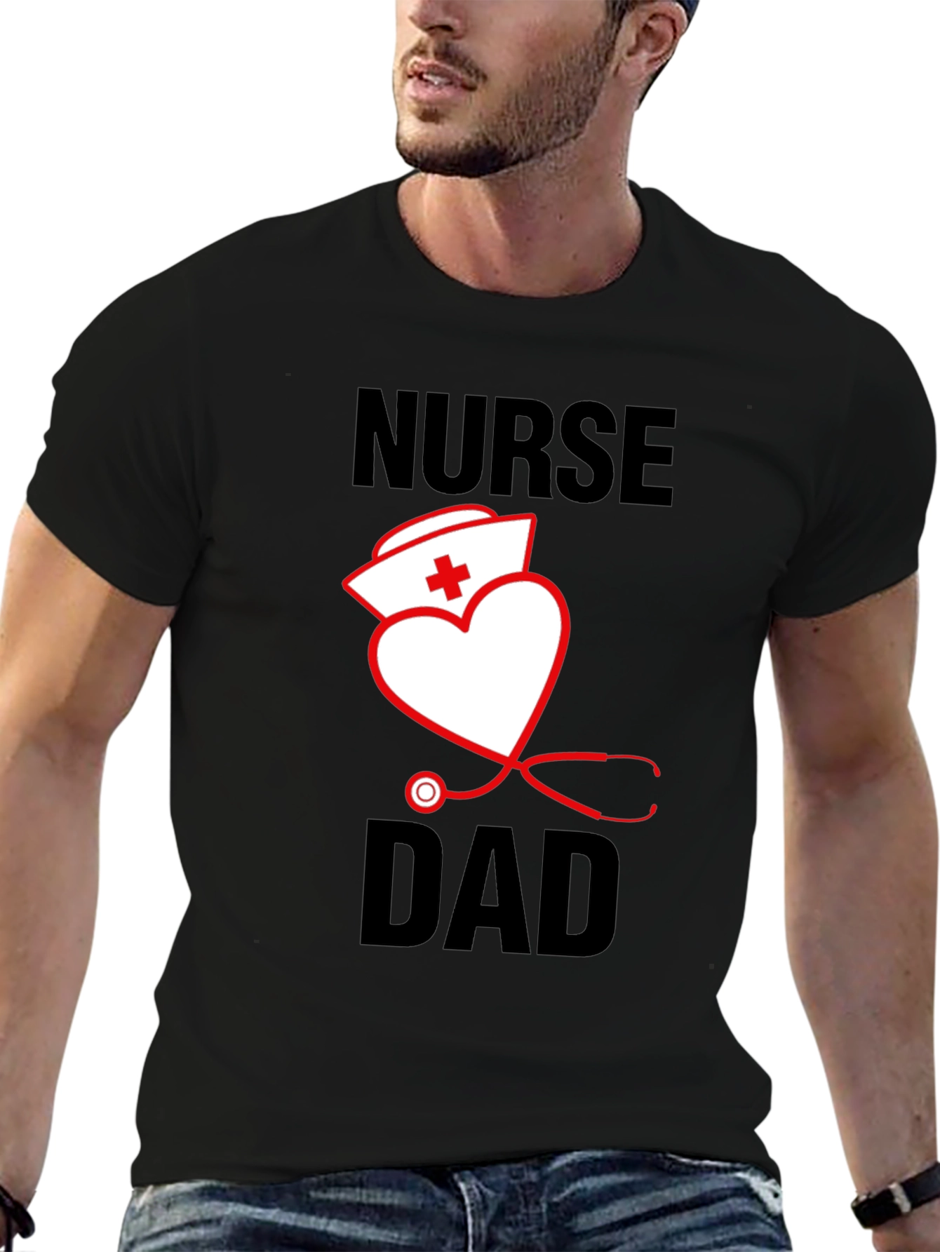 Nurse Dad Graphic T-Shirt - Medical Fathers Day Gift