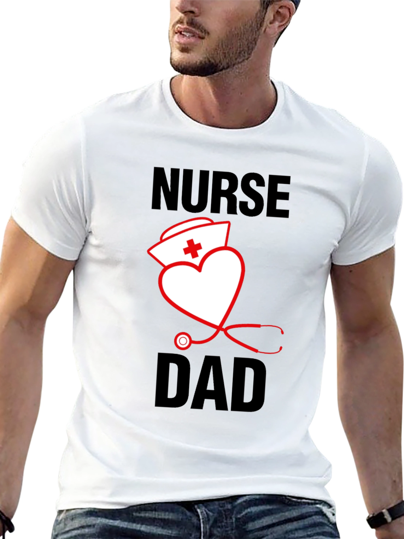 Nurse Dad Graphic T-Shirt - Medical Fathers Day Gift