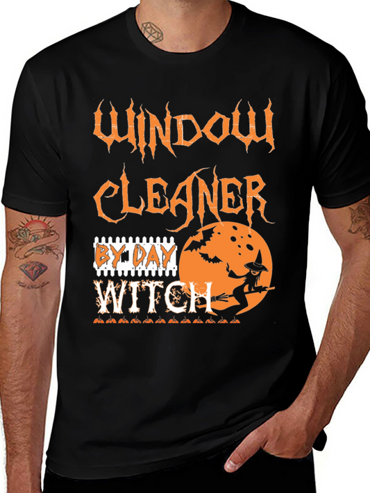 Window Cleaner By Day Witch T-Shirt