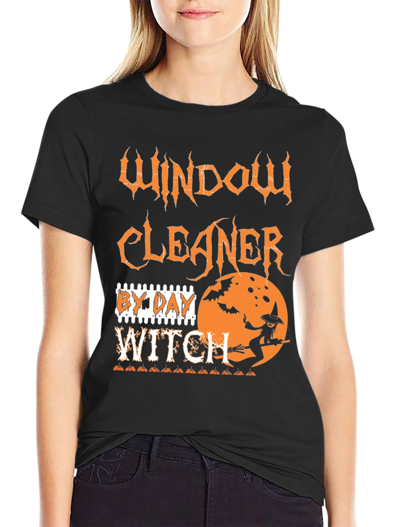 Window Cleaner By Day Witch T-Shirt